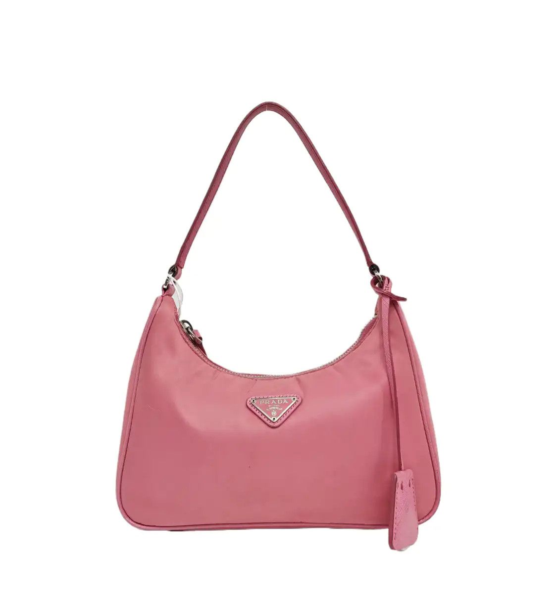 Prada PRADA Re-Edition 2005 mini pink nylon logo handbag shoulder bag silver hardware Size ONE SIZE - 1 Thumbnail