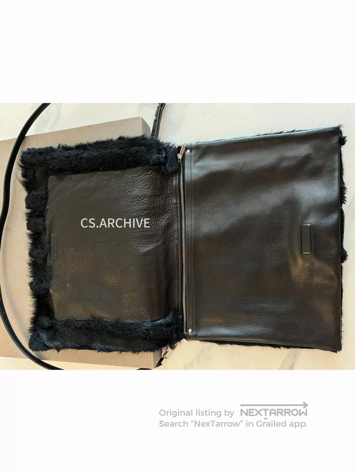 Rick Owens Rick Owens LCOMZISIZE BEVELED MESSENGER. Size ONE SIZE - 3 Thumbnail