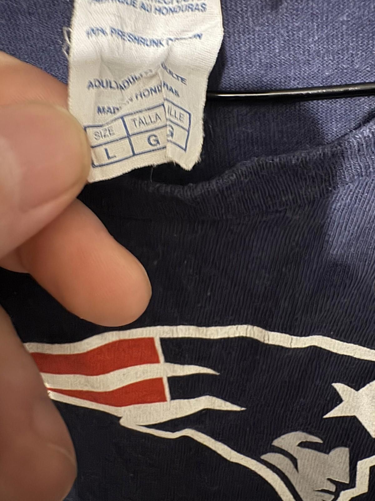 Other New England Patriots Long Sleeve T Shirt Men L Blue Size ONE SIZE - 5 Thumbnail