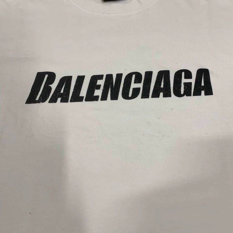 Balenciaga Balenciaga White monogram logo short sleeve Size US XXS / EU 40 - 8 Thumbnail
