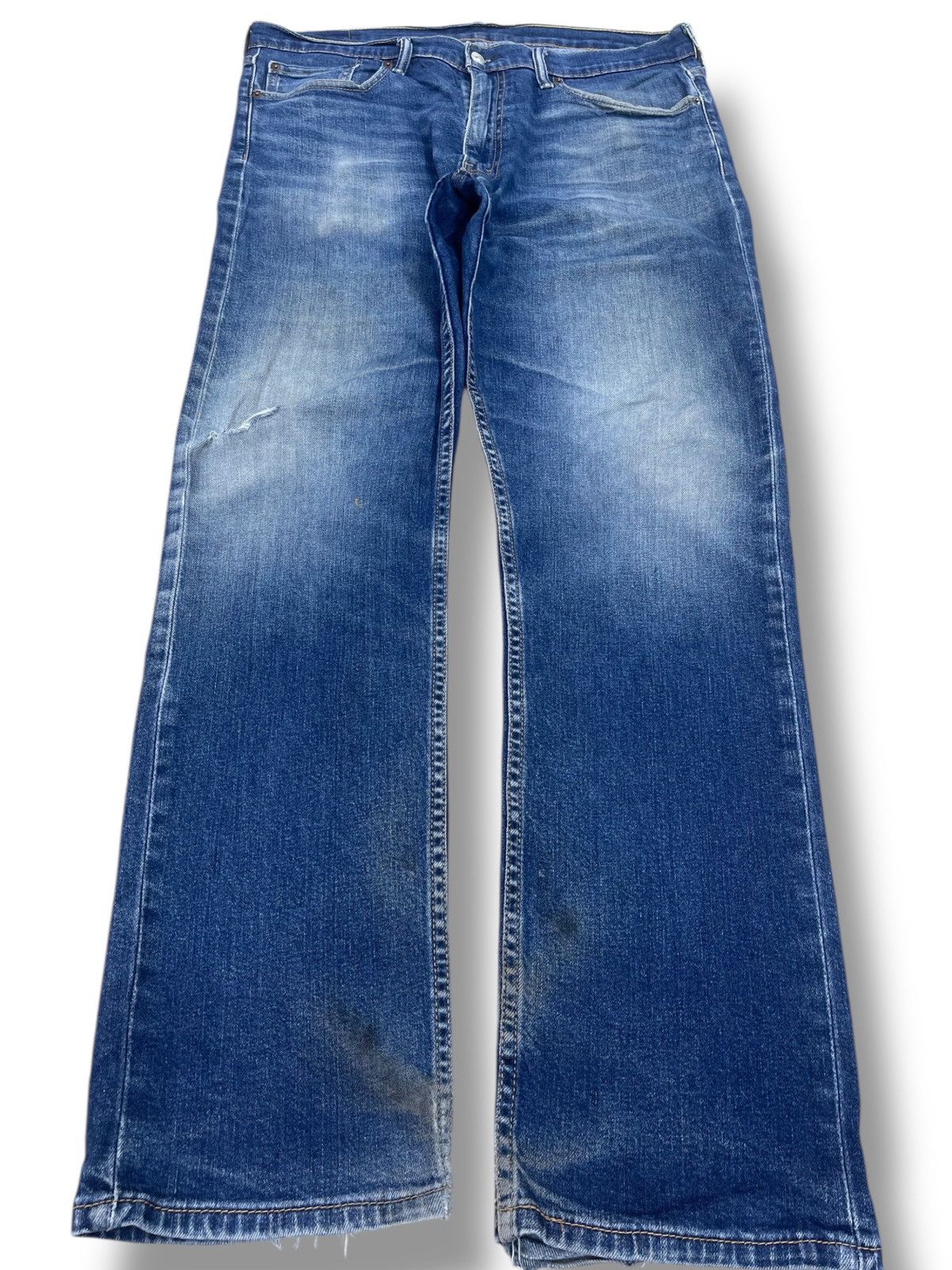 Levi's Levi’s Mud Wash Whiskered Style Straight Leg Jeans Size US 38 / EU 54 - 1 Thumbnail