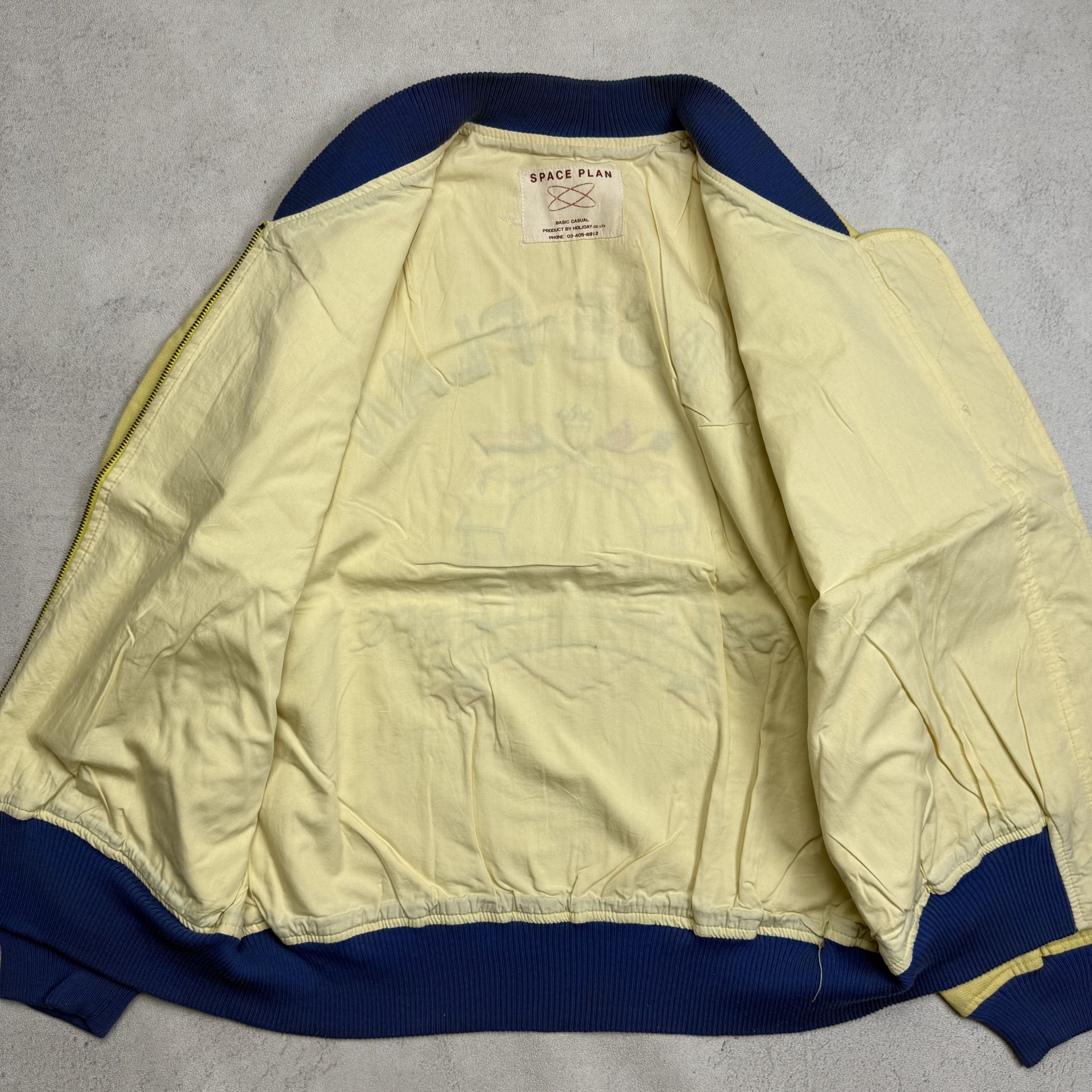 Japanese Brand Vintage 90s Space Plan Varsity Jacket Size US L / EU 52-54 / 3 - 8 Thumbnail