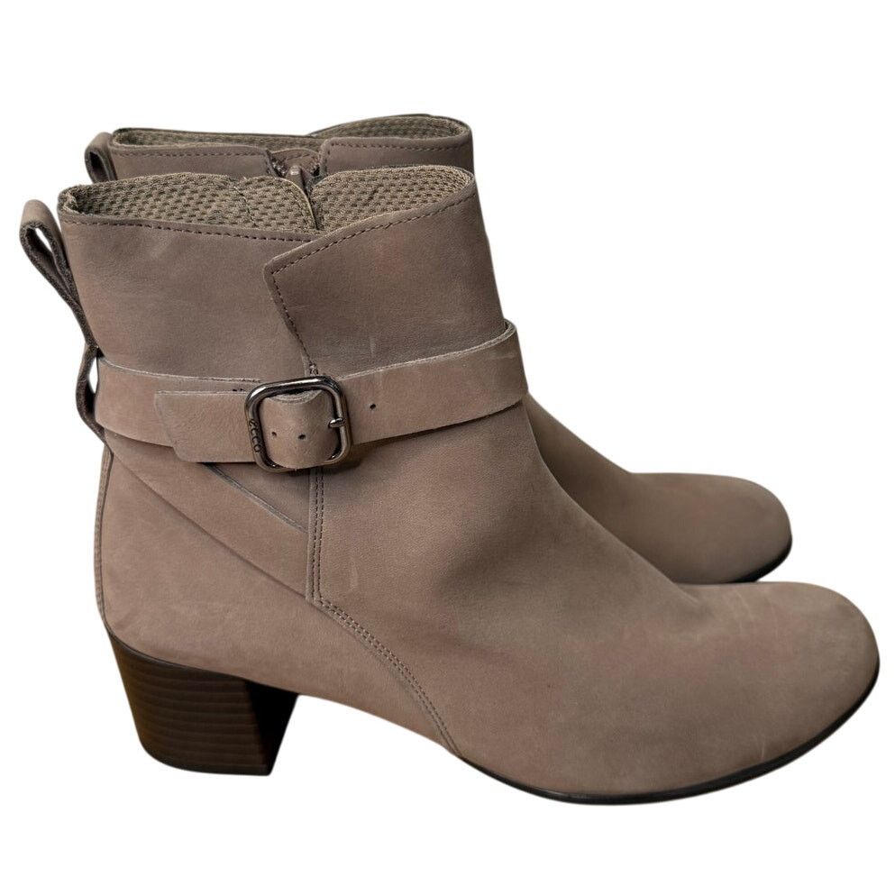 Ecco Ecco Women Boots Tall Riding Knee High Leather Zip Buckle 8 | Grailed