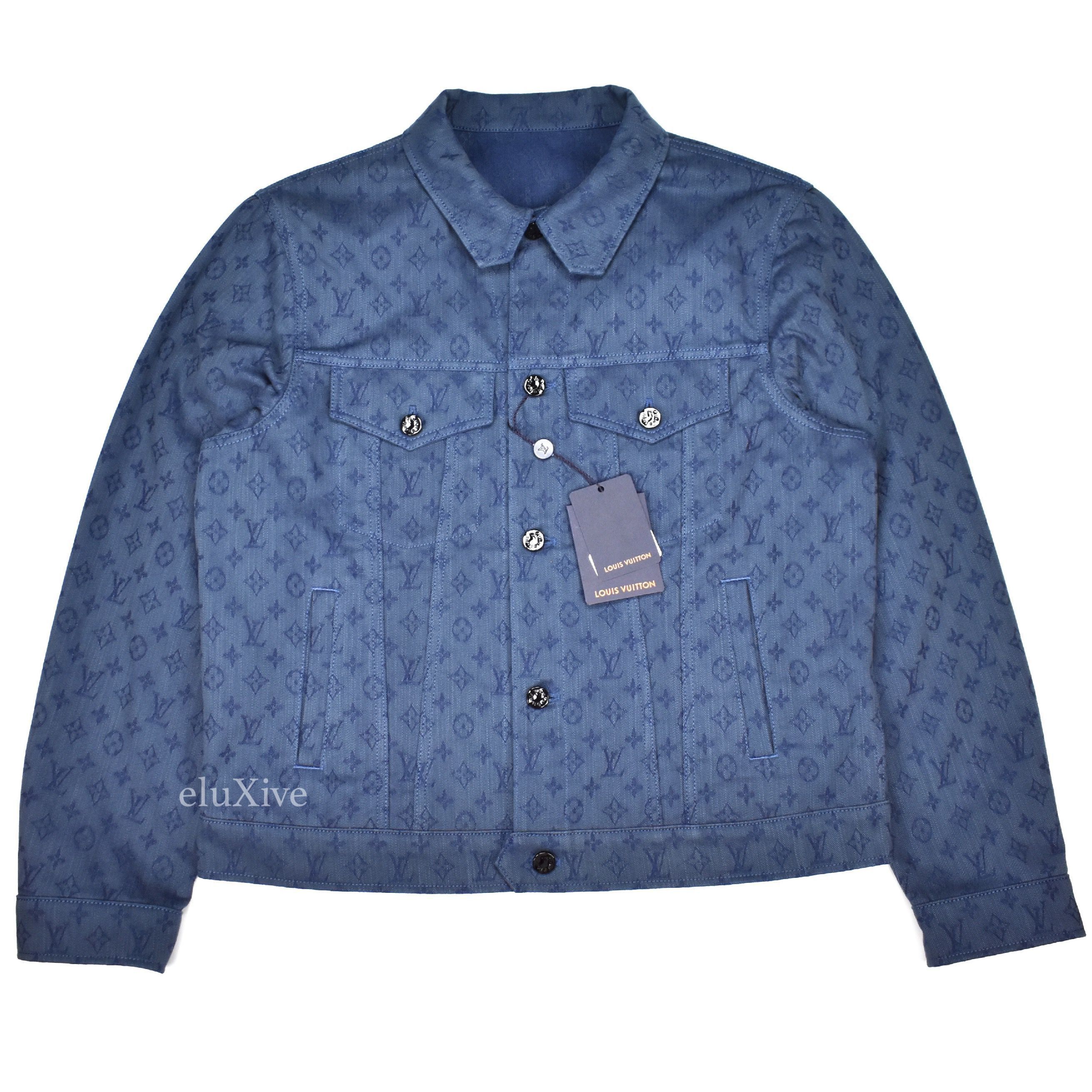 Louis Vuitton Monogram Denim Woven Trucker Jacket NWT Size US L / EU 52-54 / 3 - 1 Preview