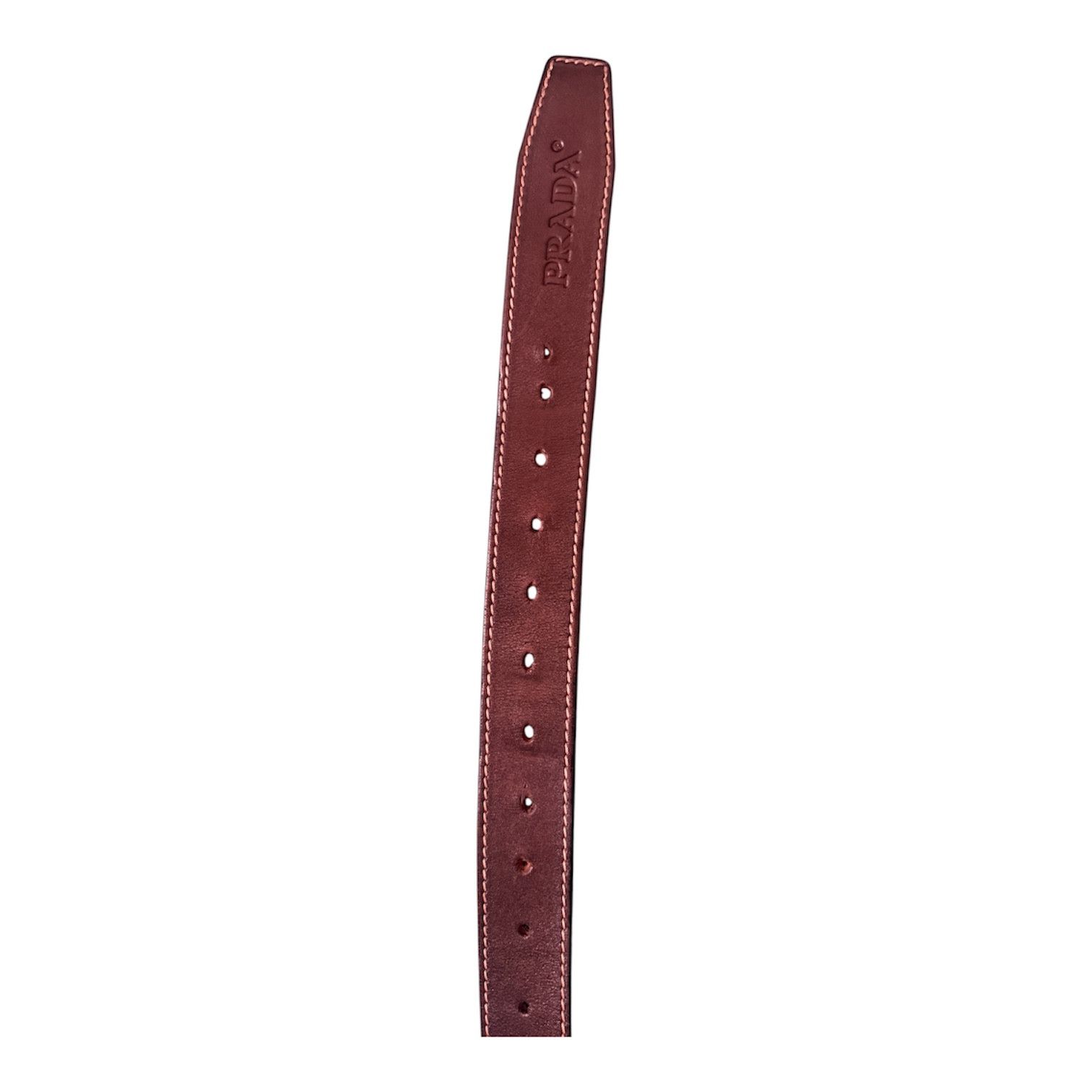 Prada Prada Vintage Leather Belt Embossed leather Size 32 US Size 32 - 5 Thumbnail