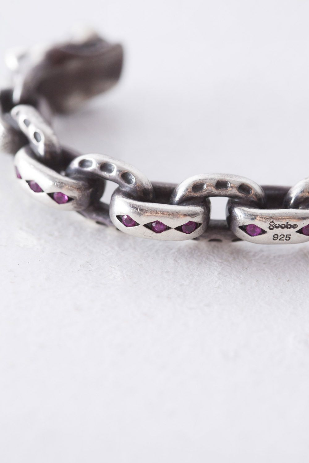 Gaboratory Gucho G-Dog emeralds/sapphires bracelet Size ONE SIZE - 7 Thumbnail