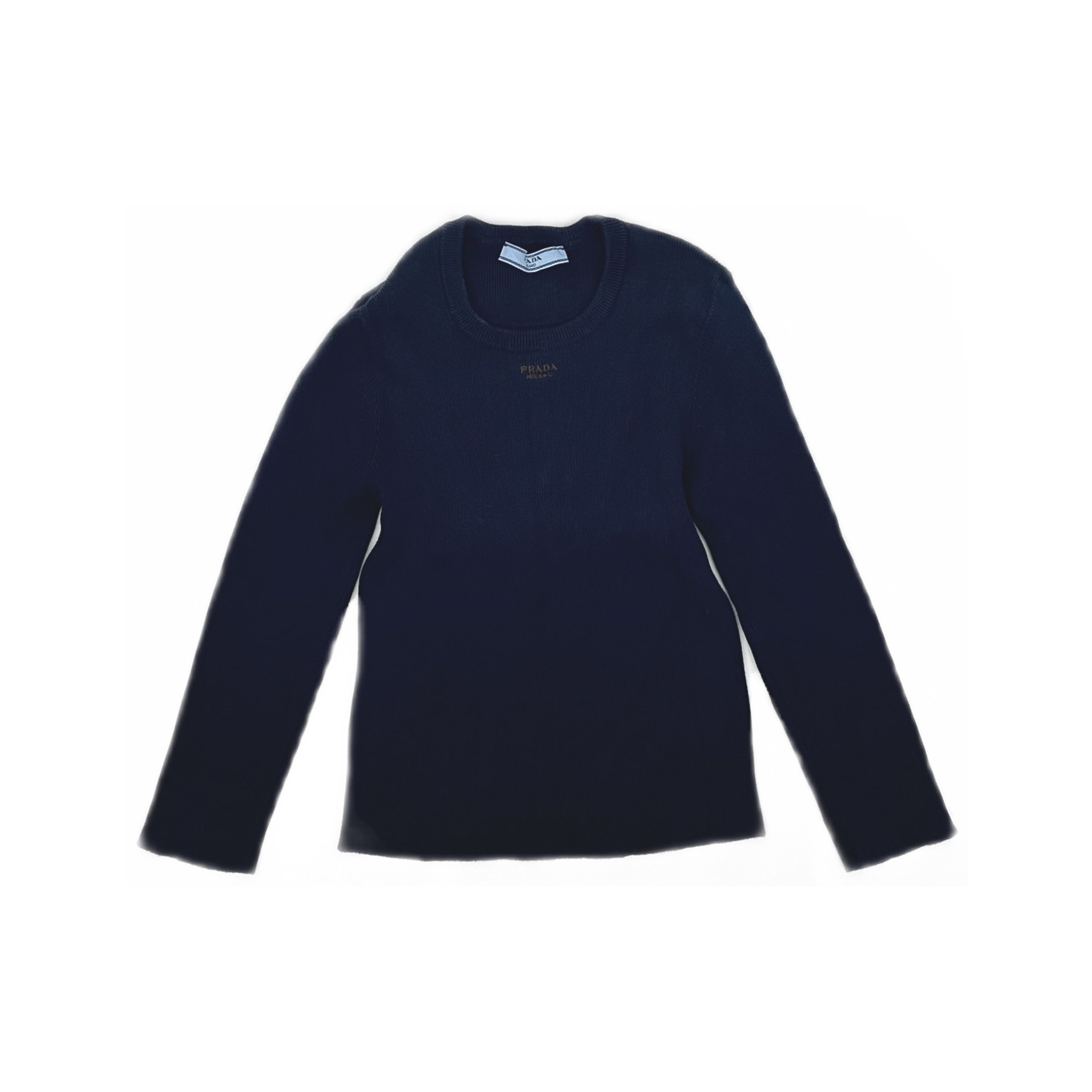 Prada Prada Embroidered Rib-Knit Sweater Size 38 Size XS / US 0-2 / IT 36-38 - 1 Thumbnail
