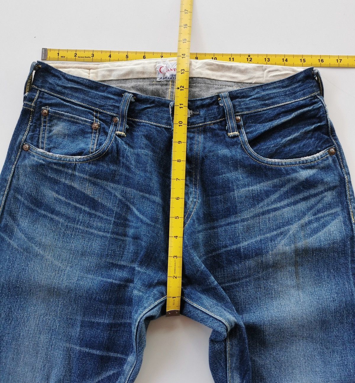 Jean Canton Selvedge Denim Jeans (R929224) Size US 30 / EU 46 - 7 Thumbnail