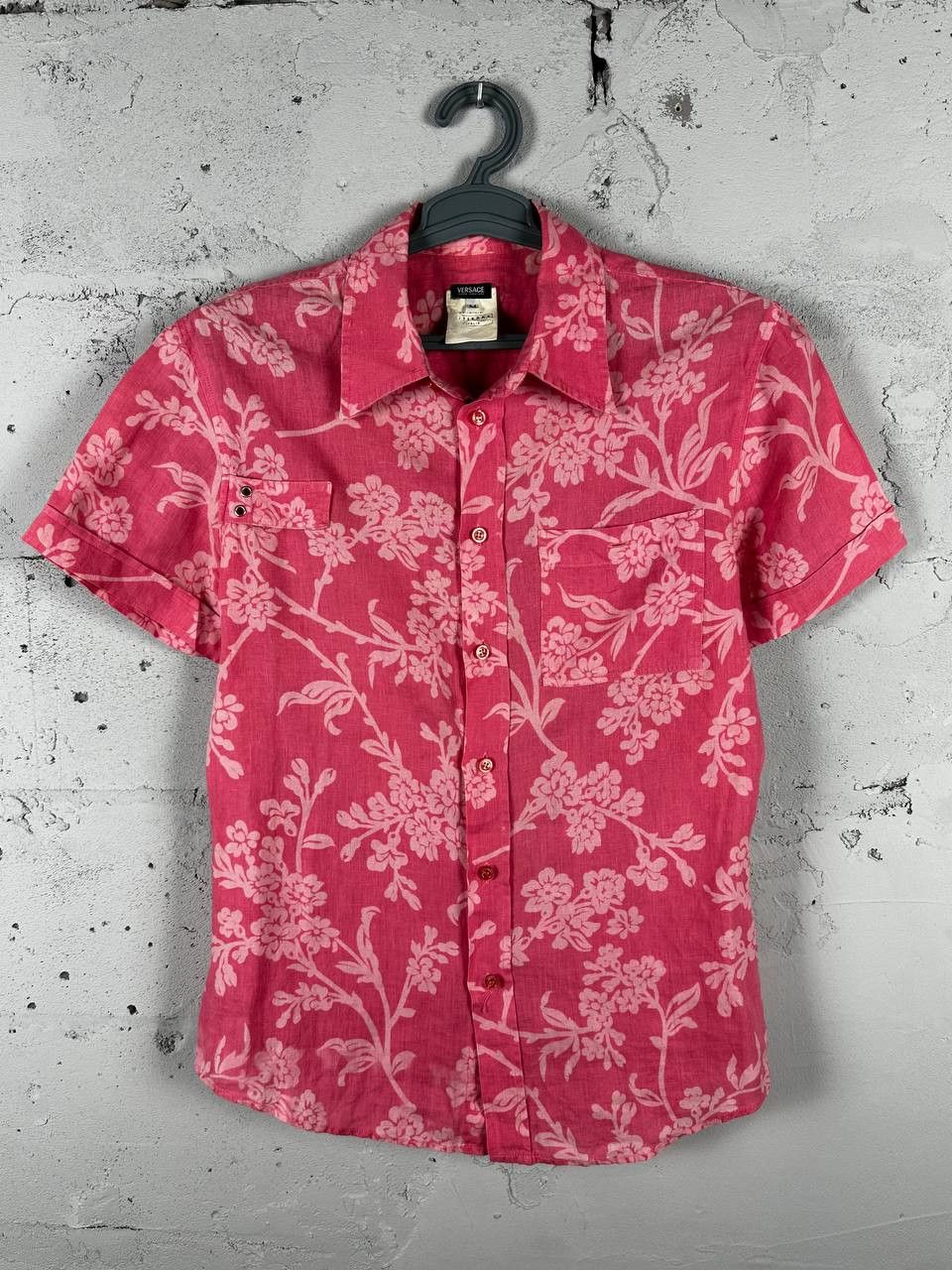 Versace × Versace Jeans Couture Vintage Versace Jeans Hawaii Button SS Shirt Size US M / EU 48-50 / 2 - 1 Thumbnail