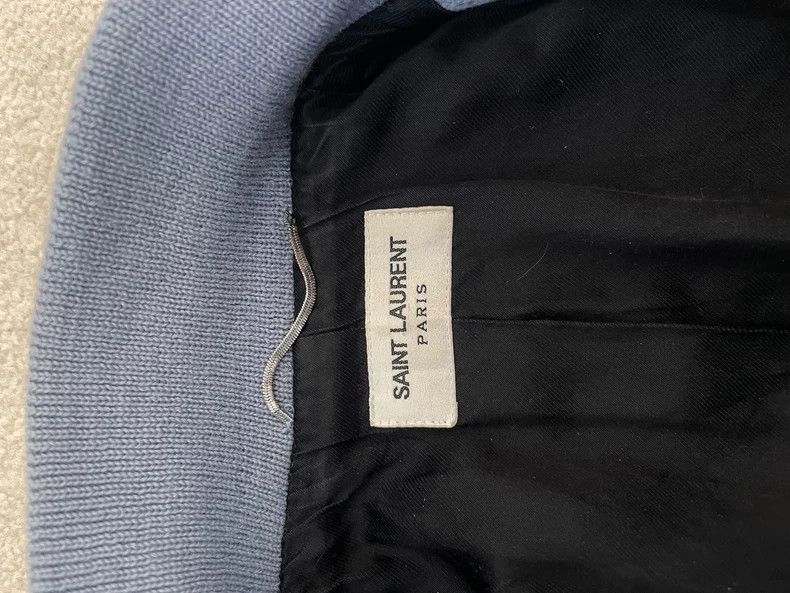Saint Laurent Paris Saint Laurent Paris Haze blue baseball jacket-2506 Size US S / EU 44-46 / 1 - 4 Thumbnail