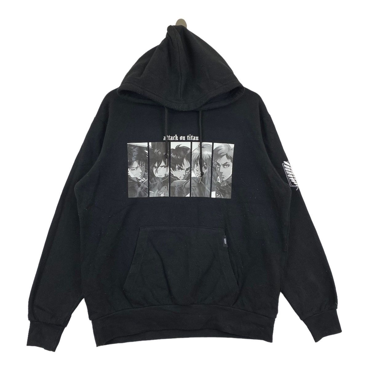 image of Attack On Titan Anime Cartoon Japan Official Merchandise in Black, Men's (Size 2XL)