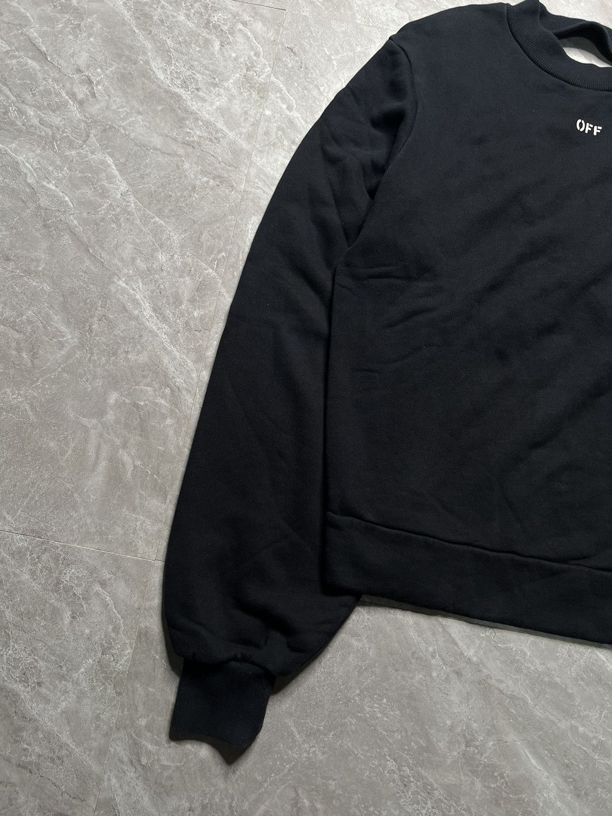 Off-White Off-White Chest print Oversized Backless Sweatshirr Size XS / US 0-2 / IT 36-38 - 5 Thumbnail