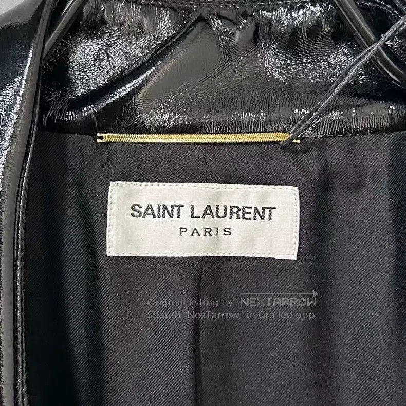 Saint Laurent Paris Saint Laurent Paris Glossy Cool Windbreaker Jacket Size XS / US 0-2 / IT 36-38 - 4 Thumbnail