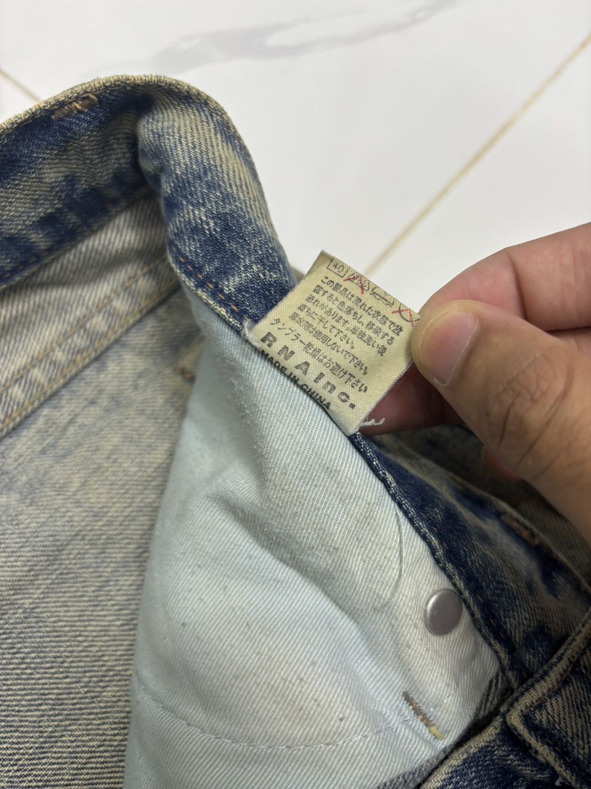 Kapital RUSTY SLANG FROM CHAOS DISTRESS DENIM UNDERCOVER DESIGN JEAN Size US 32 / EU 48 - 11 Thumbnail