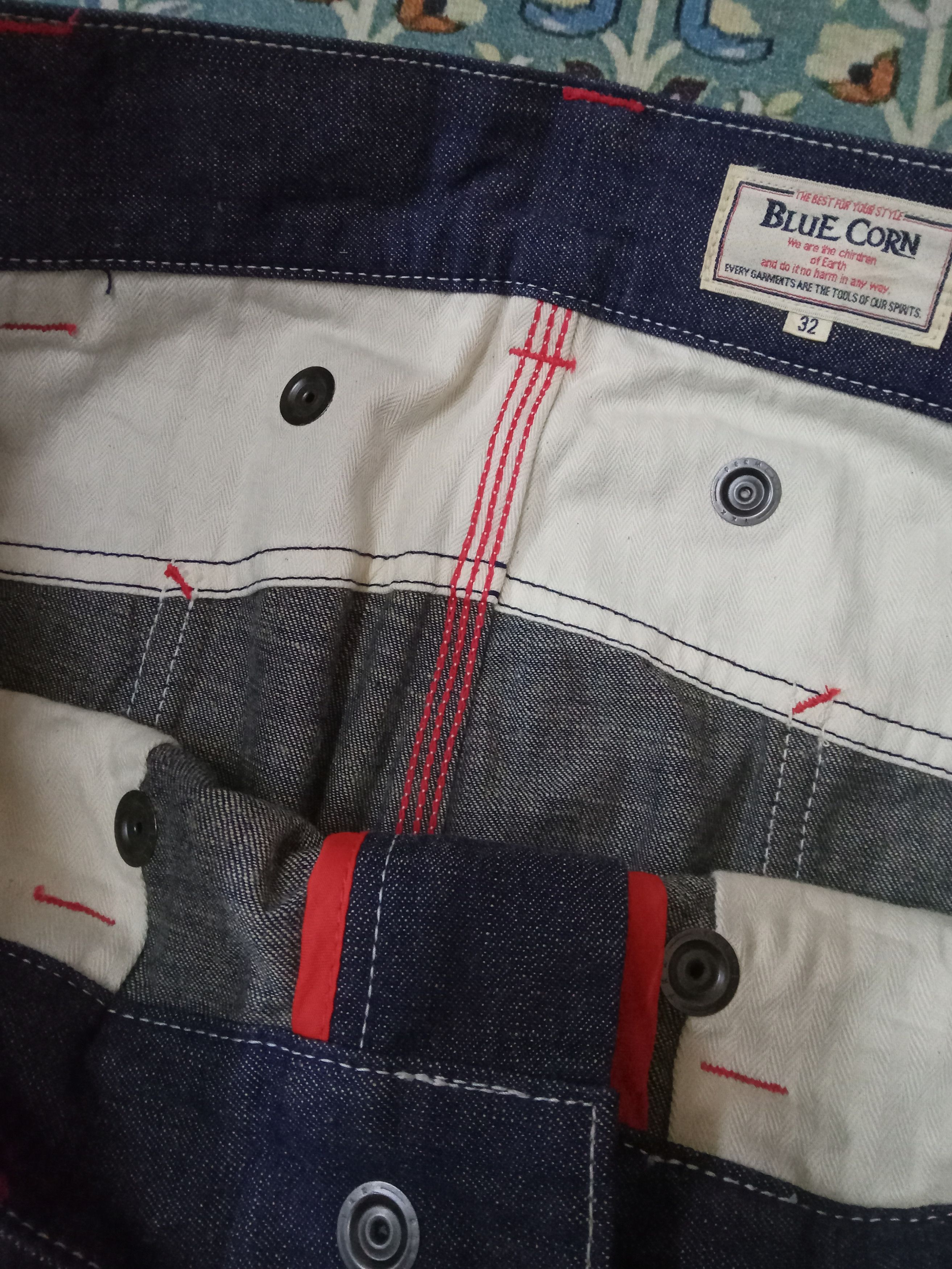 Japanese Brand Blue Corn Rare Design Denim Pants Size US 32 / EU 48 - 9 Thumbnail