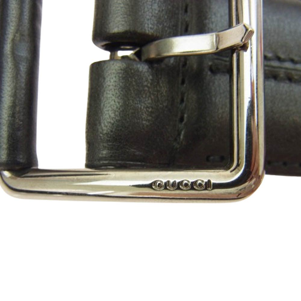 Gucci Leather Silver Buckle Belt Size ONE SIZE - 6 Thumbnail