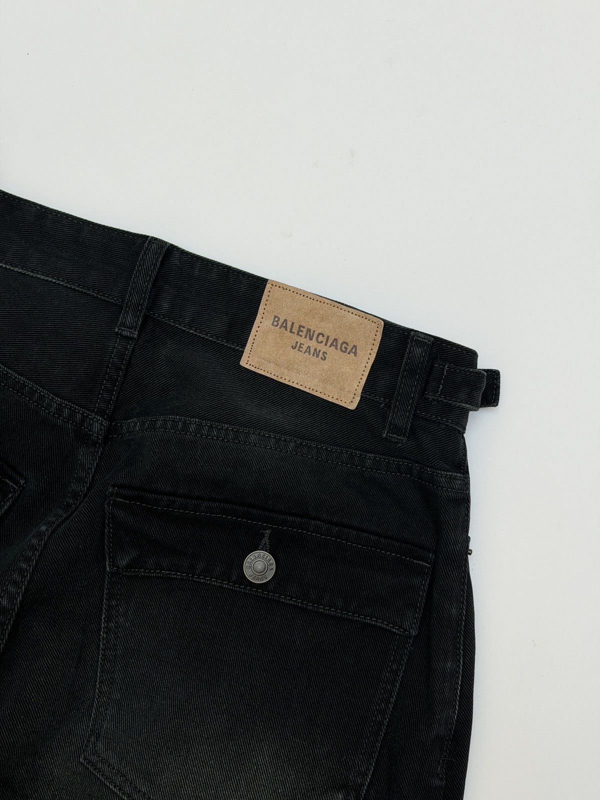 Balenciaga Balenciaga Baggy Cargo Carpenter Black Denim Pant Size US 28 / EU 44 - 8 Thumbnail