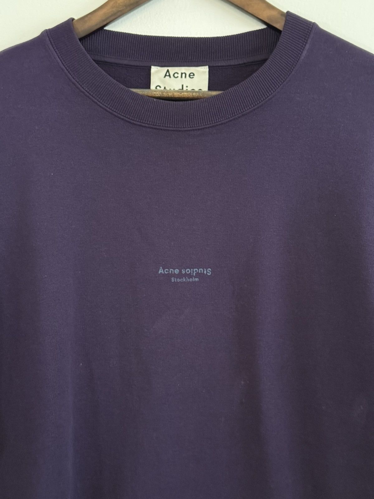 Acne Studios Acne Studios Distressed Logo Sweater Size US XL / EU 56 / 4 - 2 Thumbnail