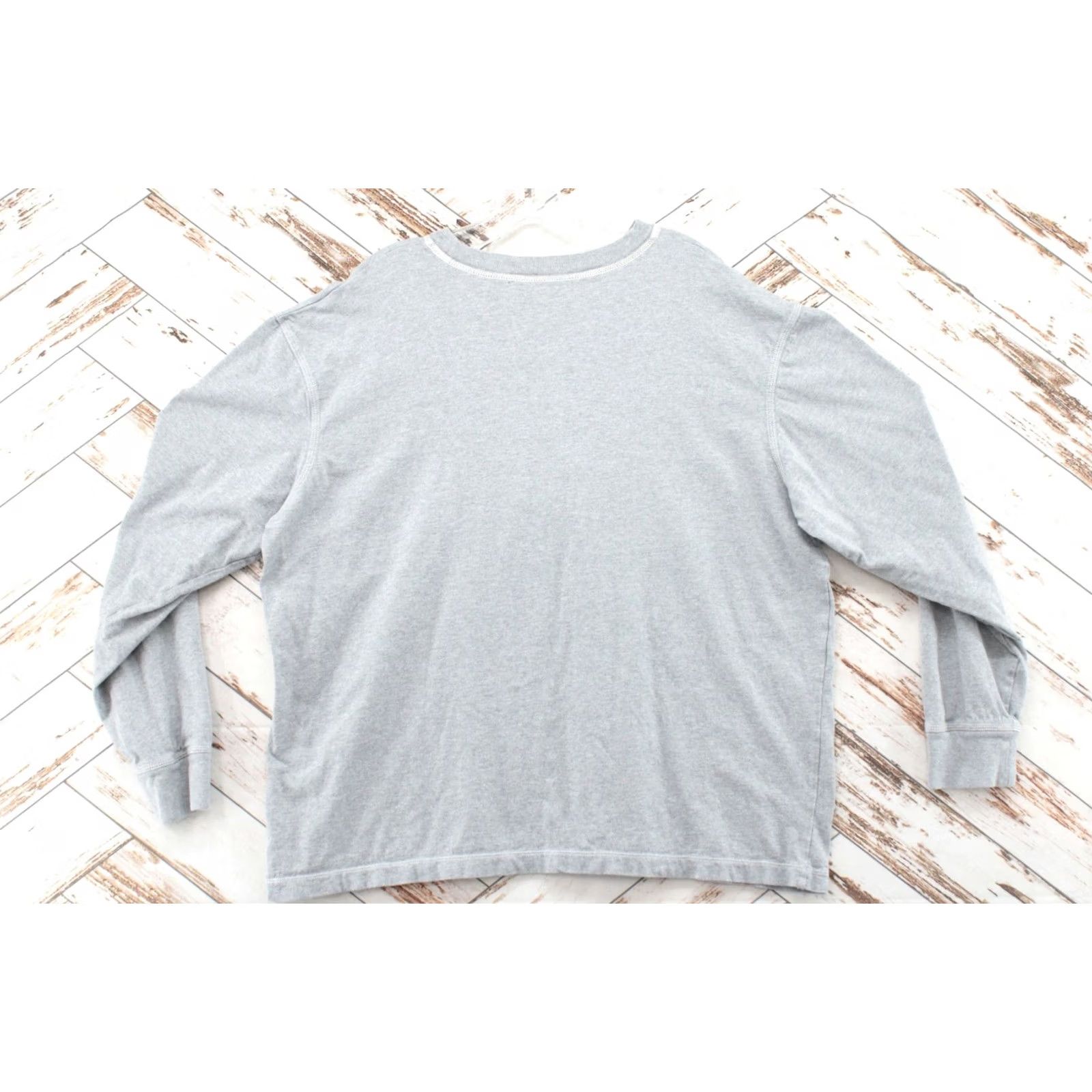 Disney Walt Disney World Mickey Mouse T-Shirt XL Gray Long Sleeve Cotton Vacation Unisex Adults Regular Crew Neck Size US XL / EU 56 / 4 - 4 Thumbnail