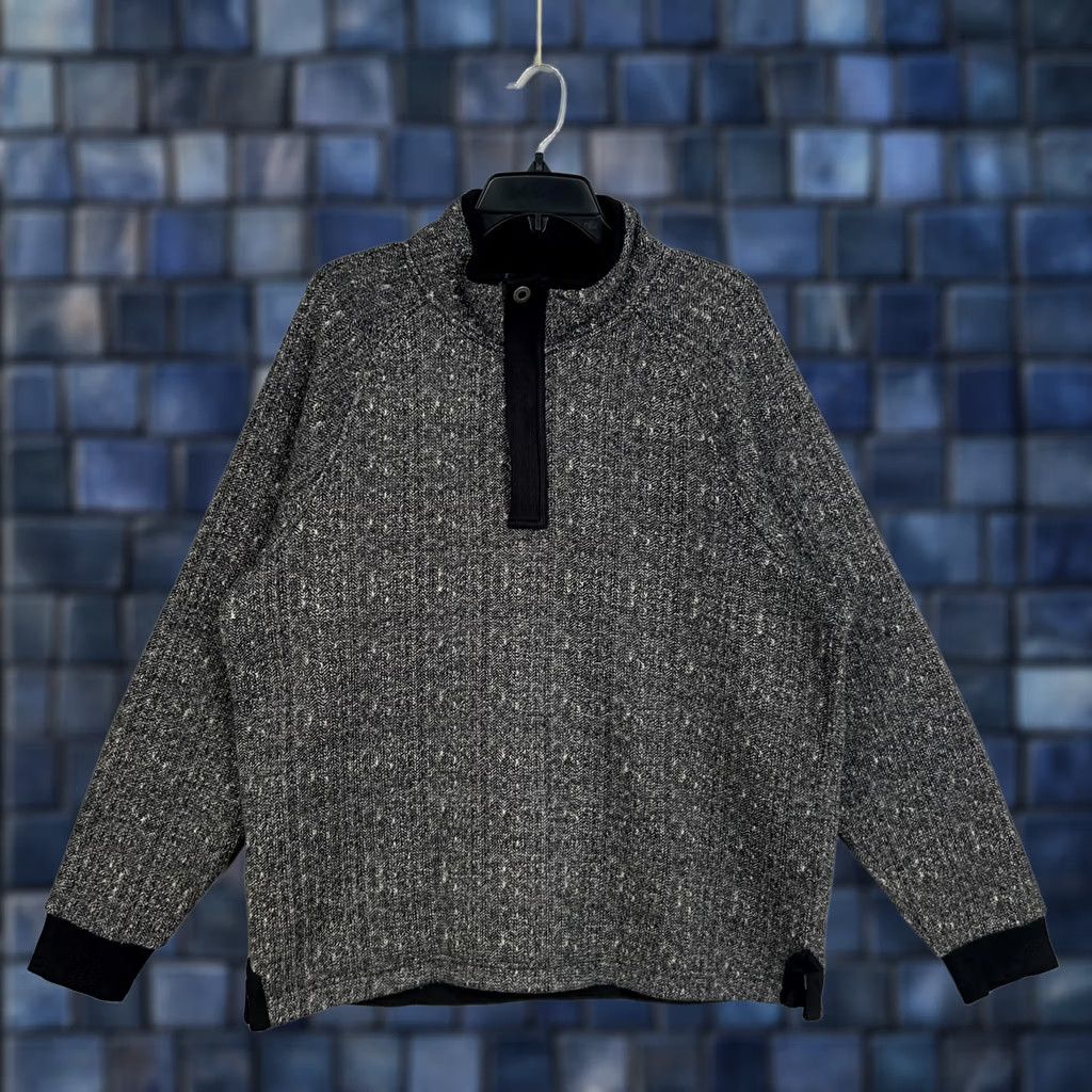 Carbon2Cobalt Carbon2Cobalt Sweater Mens Large Gray Fleece Mock Neck Quarter Snap Winter Warm Size US L / EU 52-54 / 3 - 1 Thumbnail