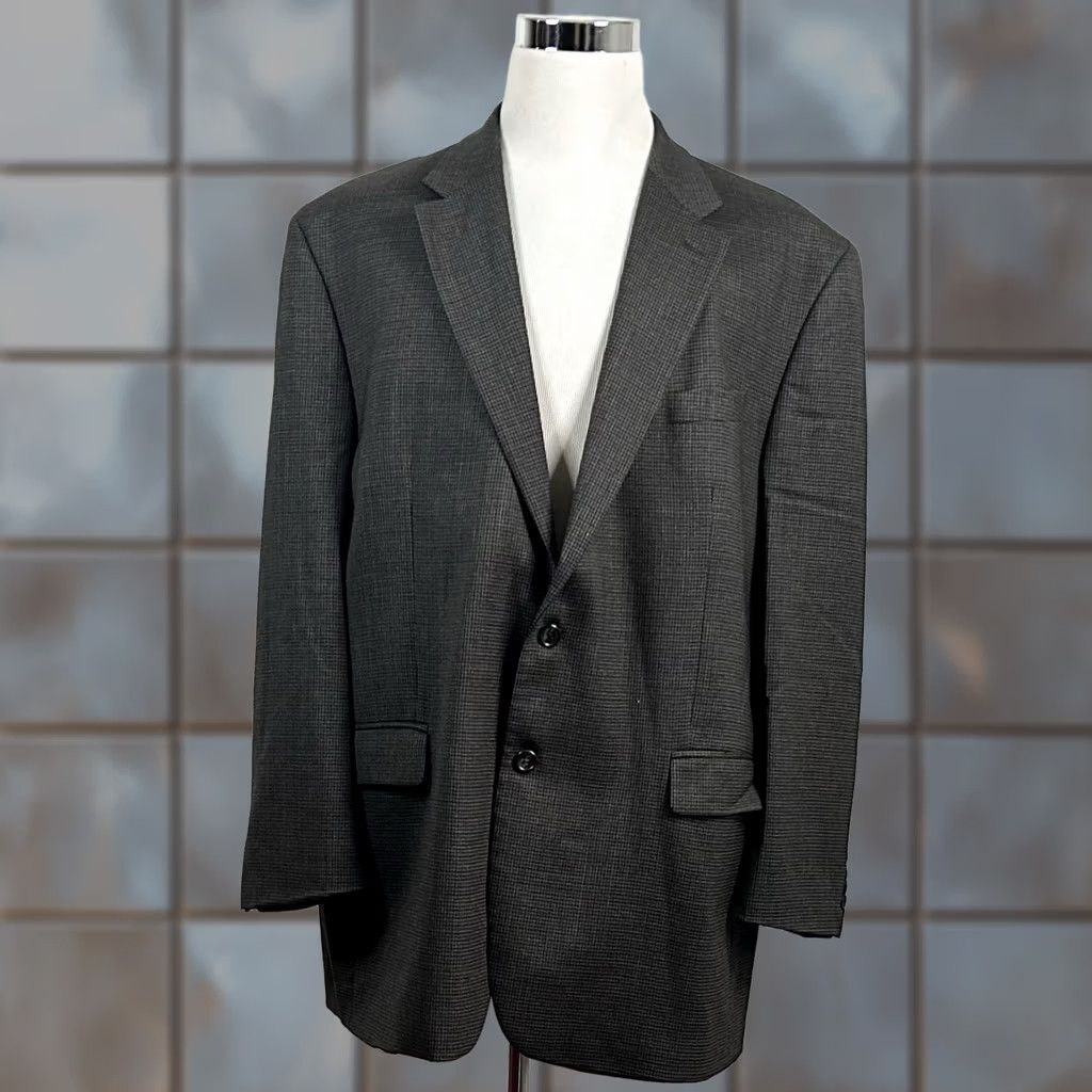 Ralph Lauren Ralph Lauren LRL 50L Sport Coat 100% Wool Houndstooth Two Button Lined Vented Men Reg Wool Sport Coat Size US XS / EU 42 / 0 - 1 Thumbnail