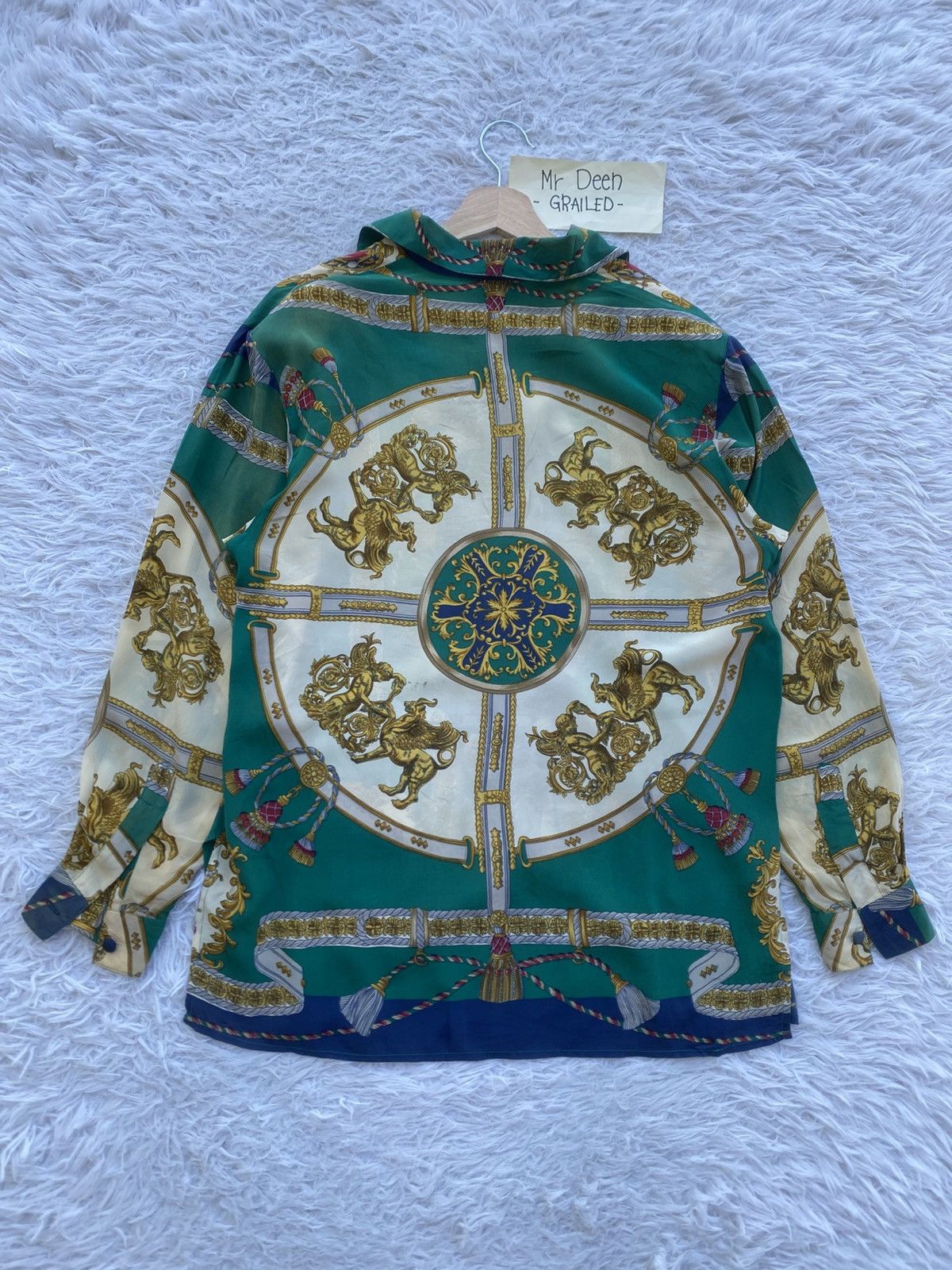 Vintage Rare Vintage Gianna Italy Silk Blouse Size M / US 6-8 / IT 42-44 - 14 Thumbnail