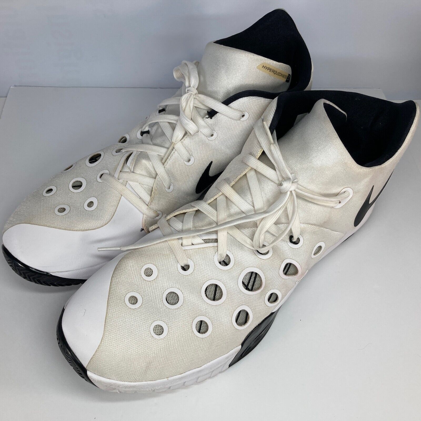 Nike Nike Zoom Hyperquickness 3 Size 18 Mens Basketball Shoes Wht Size US 15 / EU 48 - 9 Thumbnail