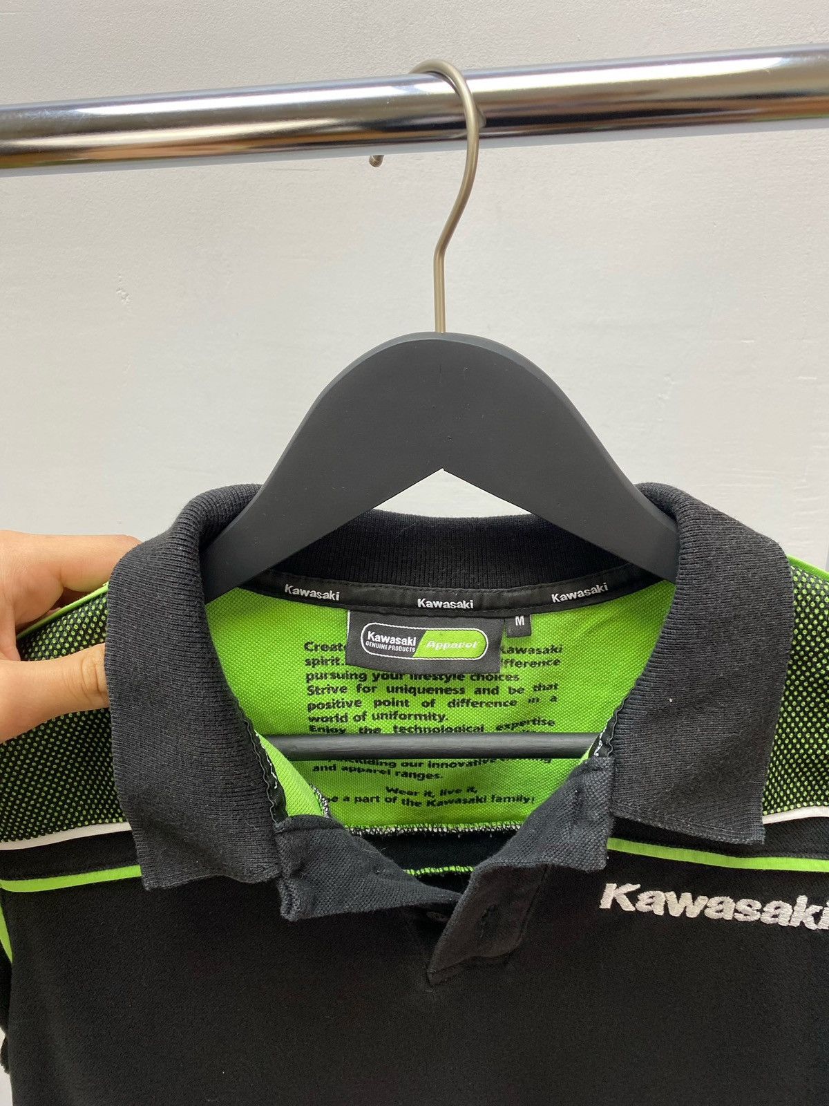 NASCAR Kawasaki Vintage Rare Polo Racing Polo T shirt Size US M / EU 48-50 / 2 - 13 Thumbnail