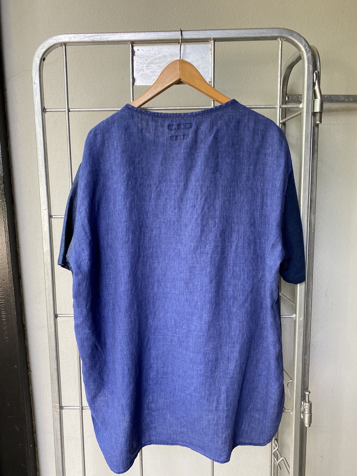 Blue Blue Japan BLUE/BLUE indigo dry patchwork top Size US M / EU 48-50 / 2 - 8 Thumbnail