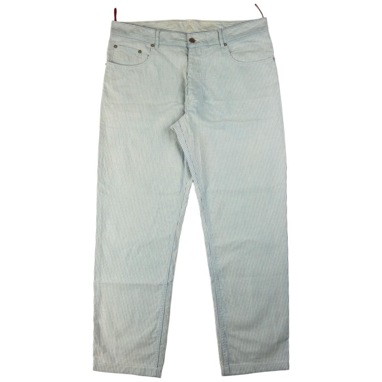 Prada Vintage Prada Sport Striped Tapered Trousers Size W34 Size 34" / US 12 / IT 48 - 2 Thumbnail