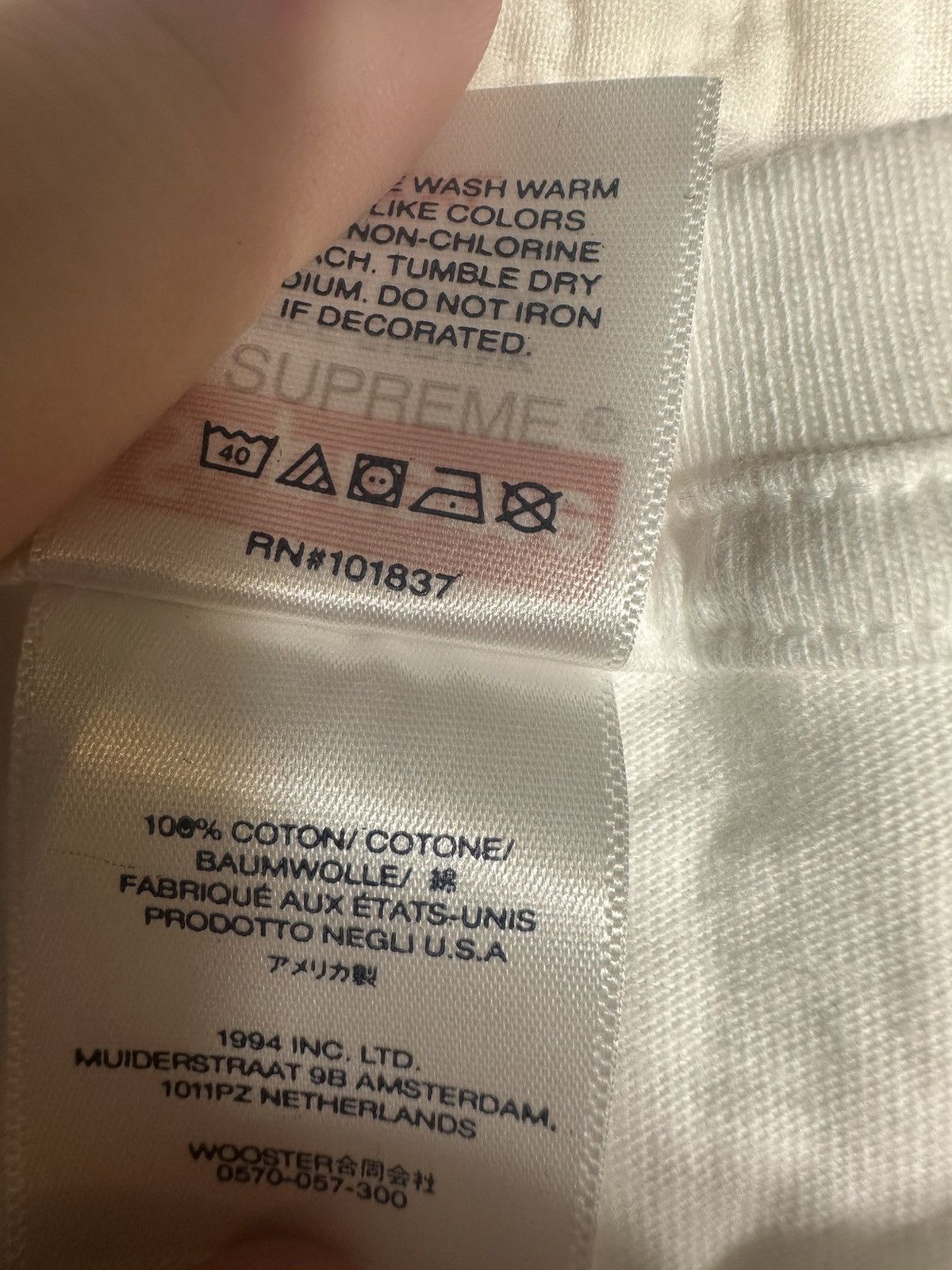Supreme Supreme Warm Up Tee Brand New White 2XL Size US XXL / EU 58 / 5 - 3 Thumbnail