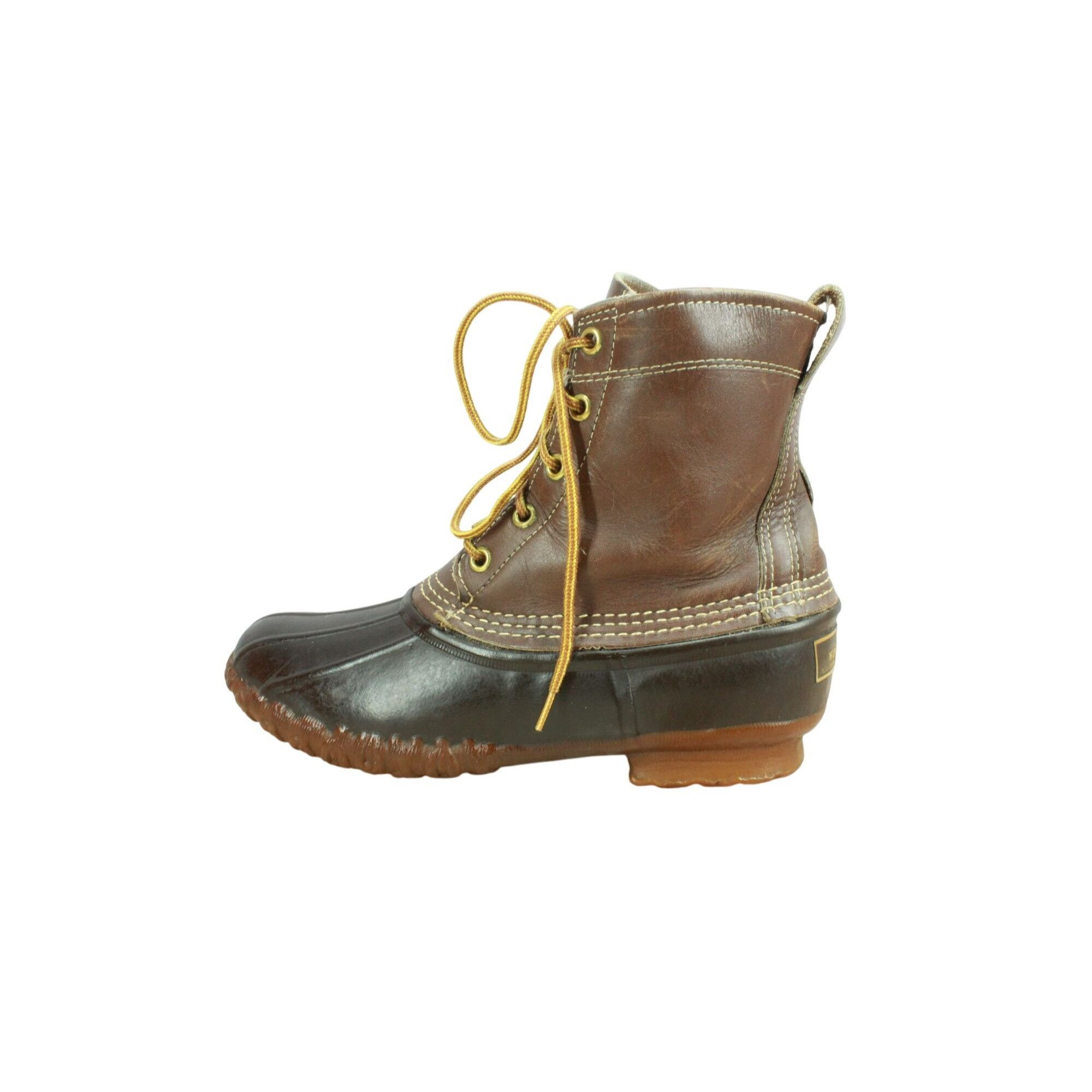 Leather Vintage LL Bean Women's Leather Unlined Hunting Duck Boots Size US 7 / IT 37 - 1 Thumbnail