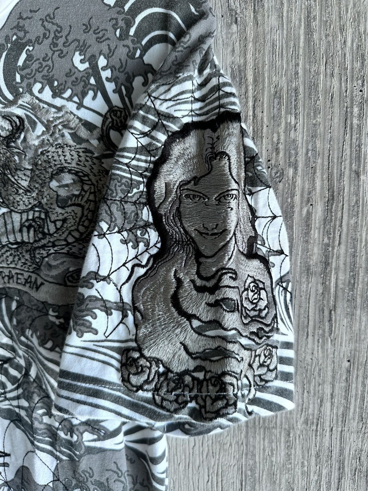 Yasuyukiw Ishii—Skull & Rose Long Sleeve Yasuyuki Ishii Yasuyuki