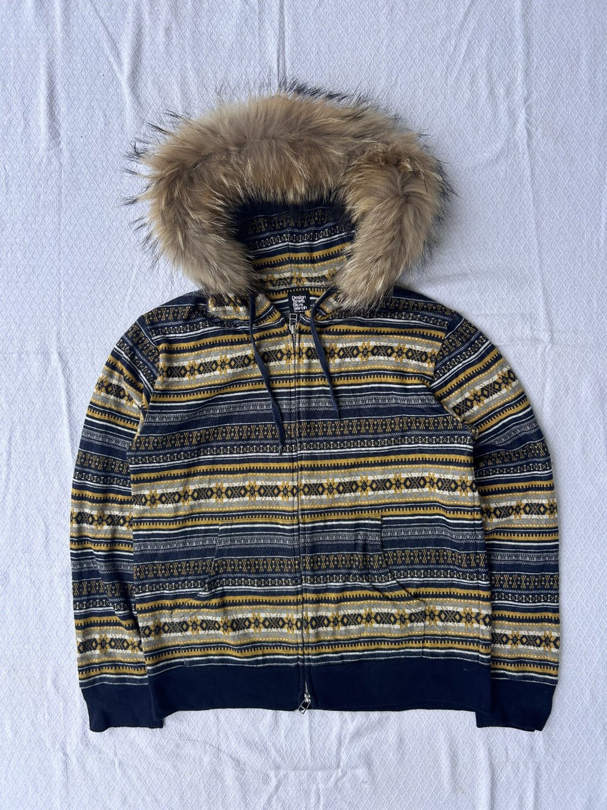 Design graniph zip up hoodie multicolor
