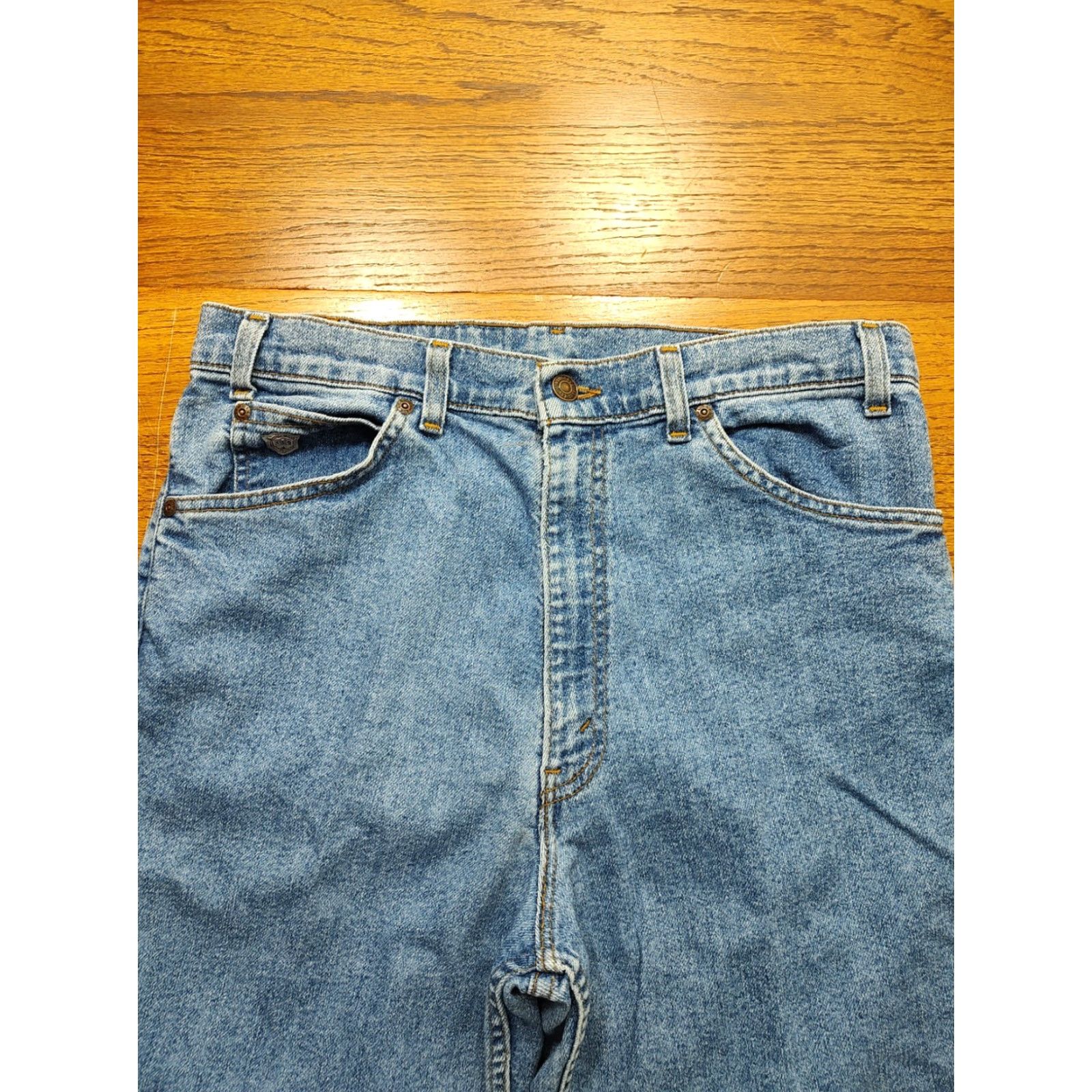 Levi's VINTAGE Levi's Silver Medal Tab Jeans Mens 33x37 Blue Denim 90s USA Made Size US 33 - 5 Thumbnail