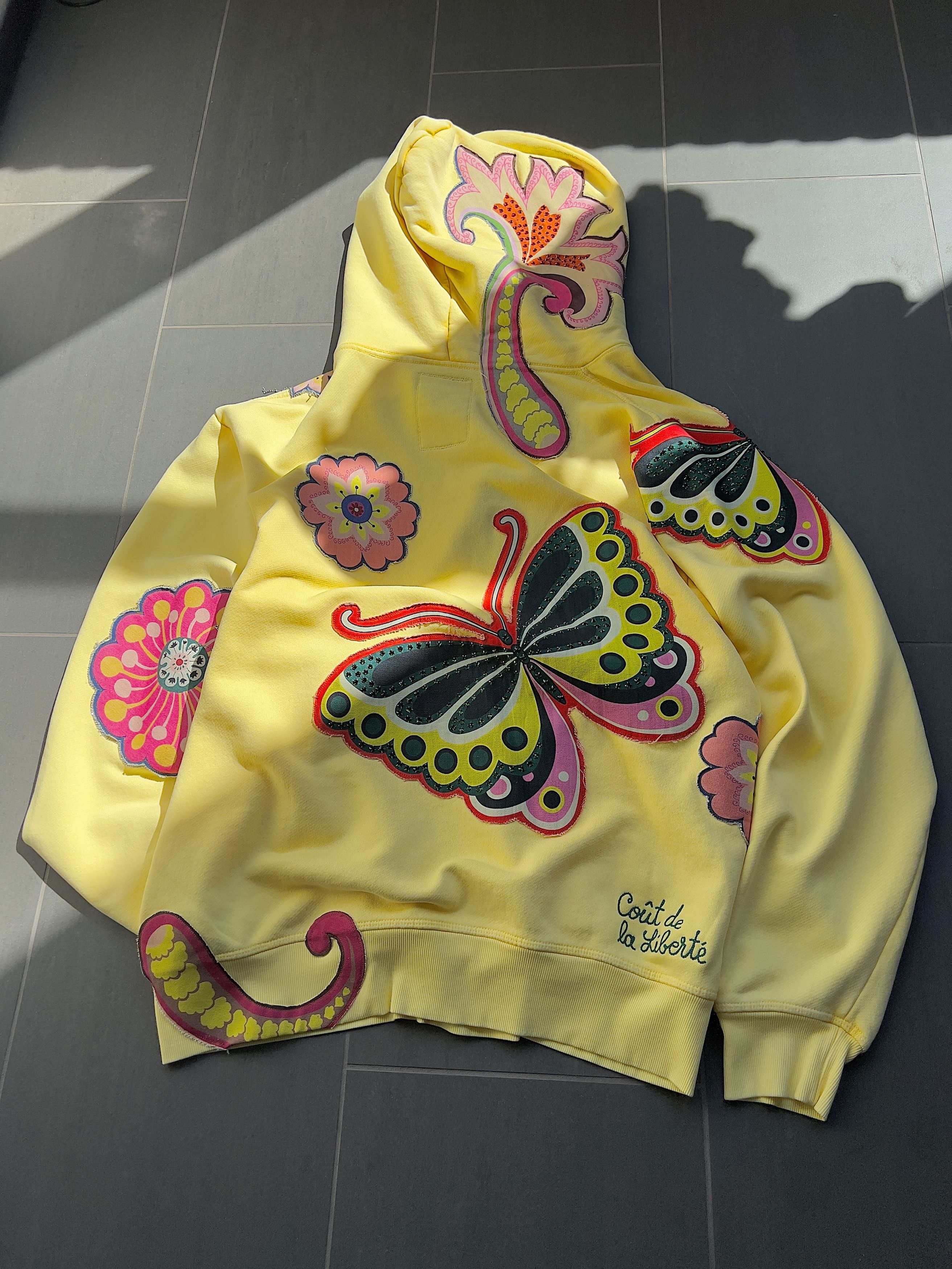 Cout de la Liberte Rhinestone Embellished Butterfly Bling Hoodie Size US XL / EU 56 / 4 - 11 Thumbnail