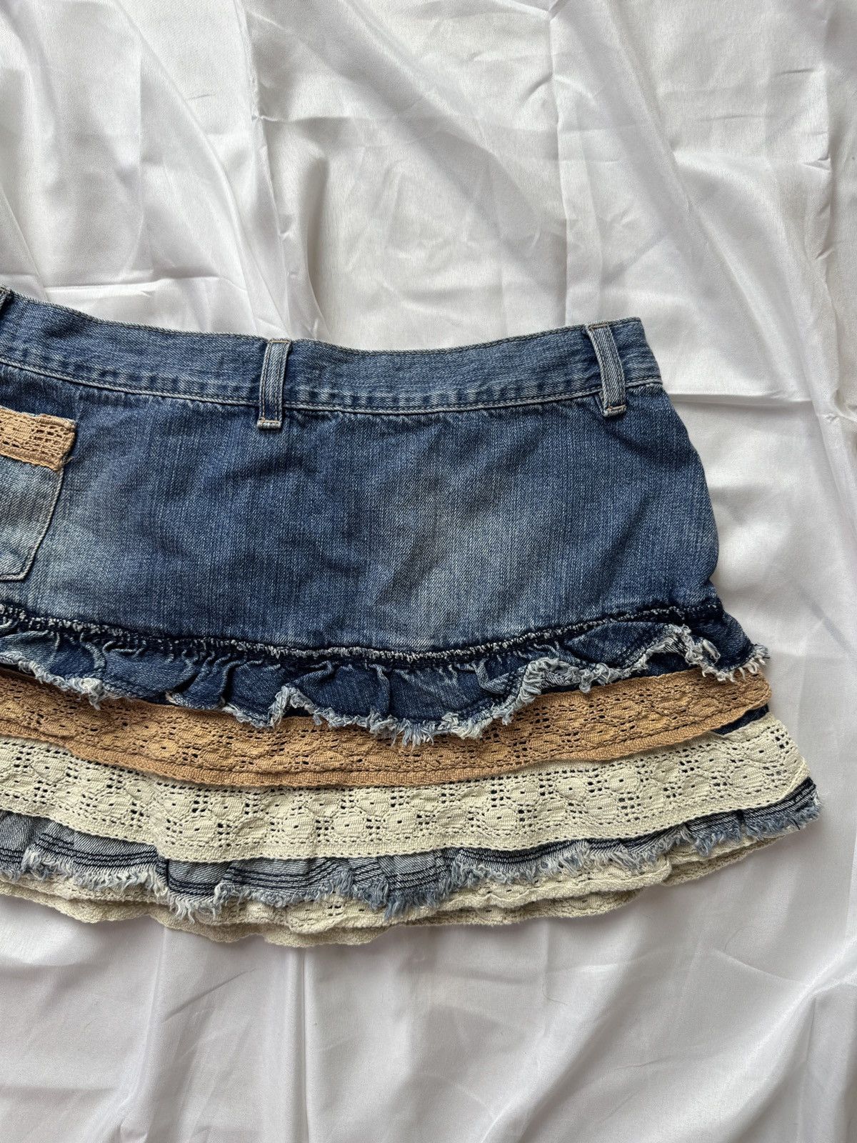 Hysteric Glamour Amazing Y2K Super Sexy 2000’s Vintage Boho Mini Skirt Size 27" / US 4 / IT 40 - 7 Thumbnail
