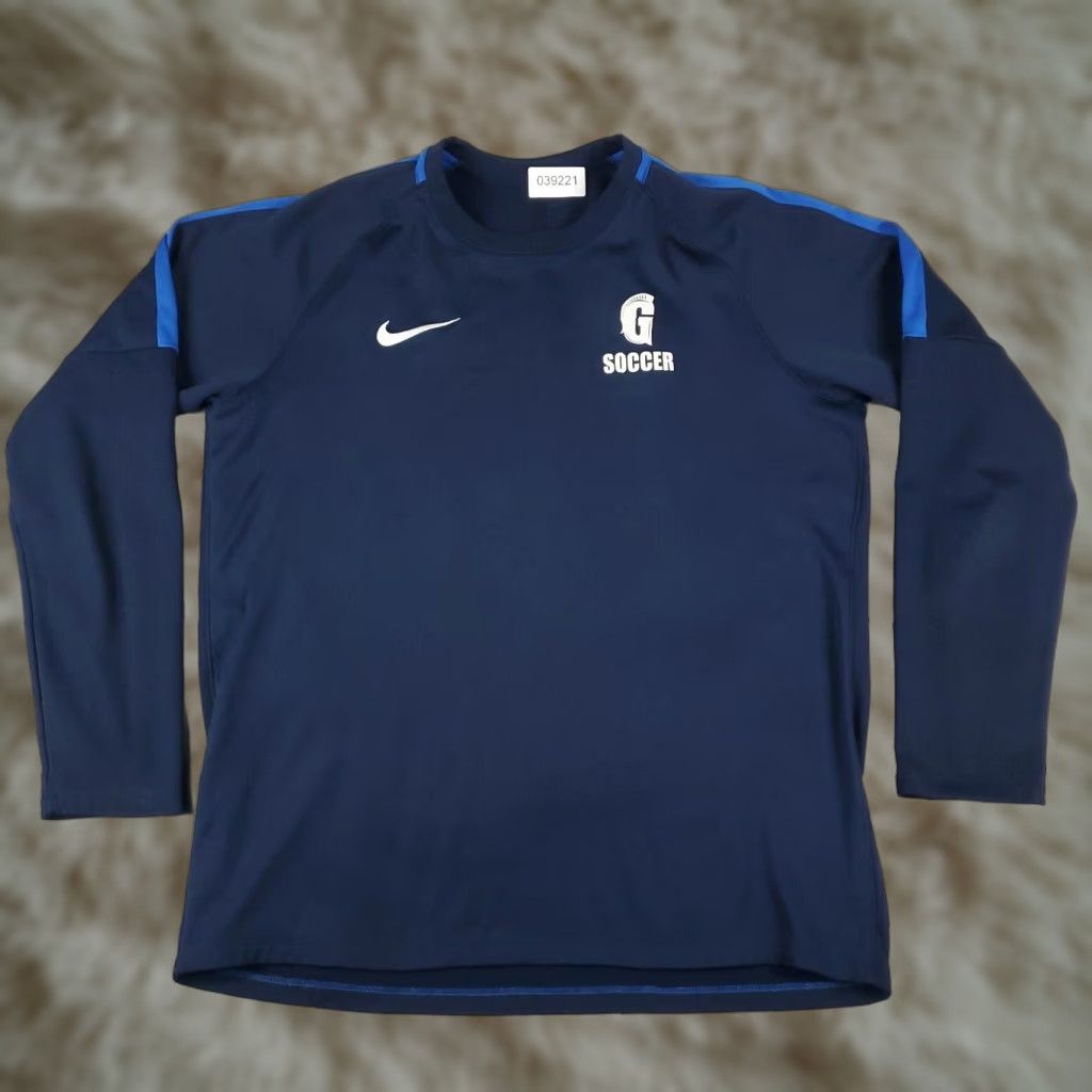 Nike Nike Sweater Mens Large Blue Pullover Casual Sweatshirt Swoosh Size US L / EU 52-54 / 3 - 1 Thumbnail