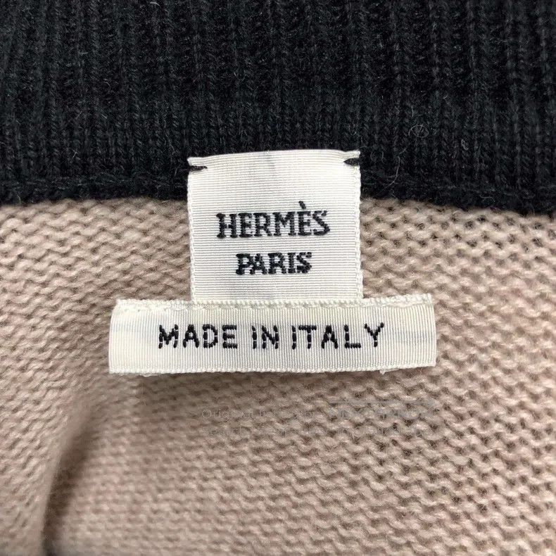 Hermes Hermes Women's Cashmere Knit Sweater in Black, Orange, and Size XS / US 0-2 / IT 36-38 - 3 Thumbnail