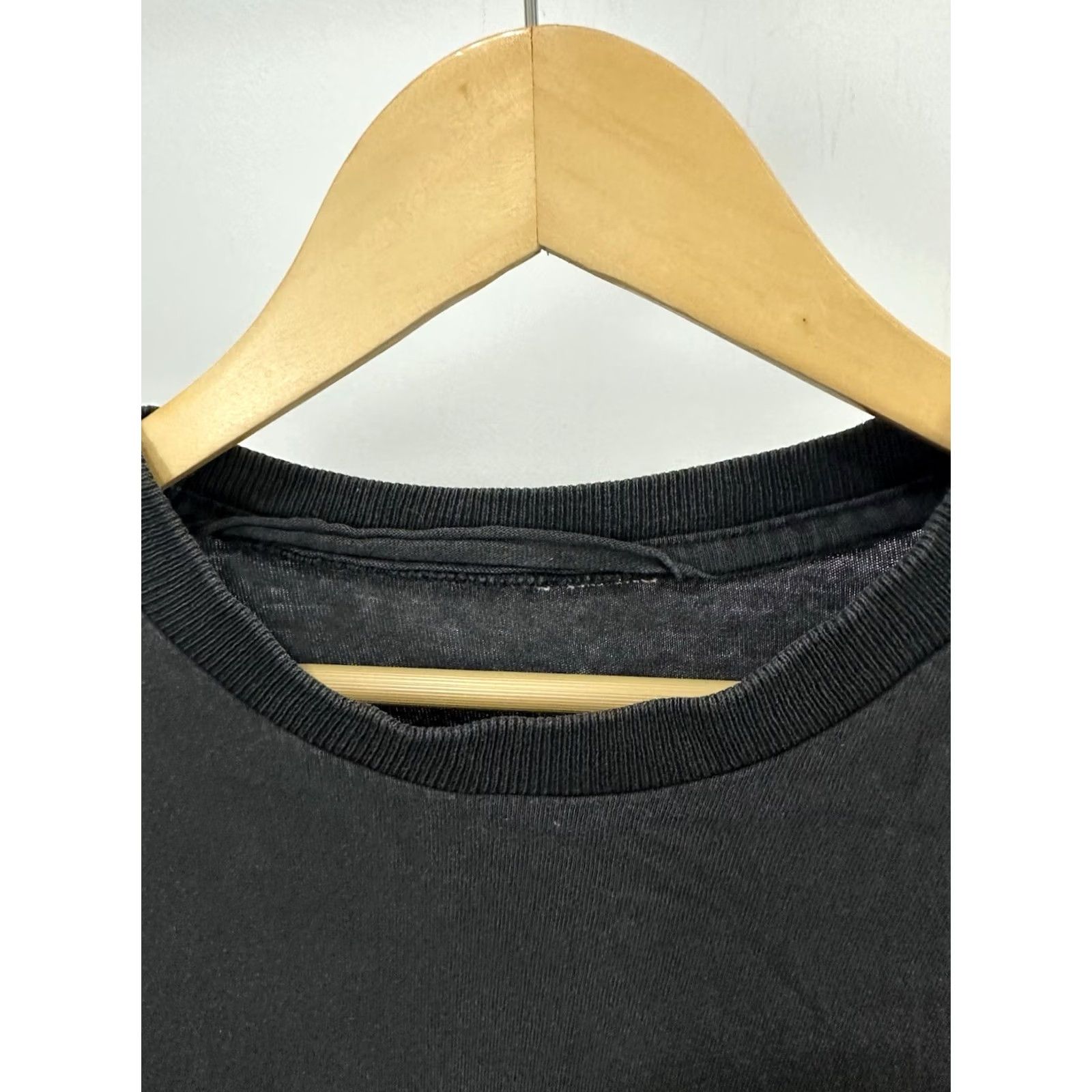 Nike VTG 90s Nike Swoosh Spellout Embroidered Faded Worn Cotton T-Shirt XL Black Mens Size US XL / EU 56 / 4 - 5 Thumbnail