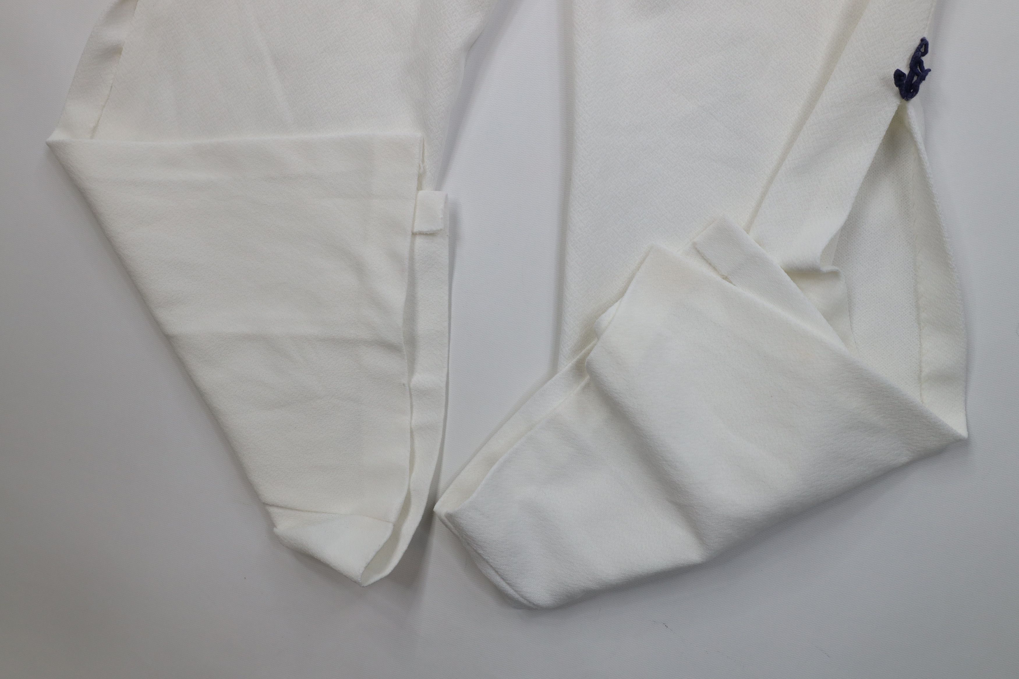 Vintage Vintage 70s Anchor Patch Knit Bell Bottoms Pants White USA Size 22" - 8 Thumbnail