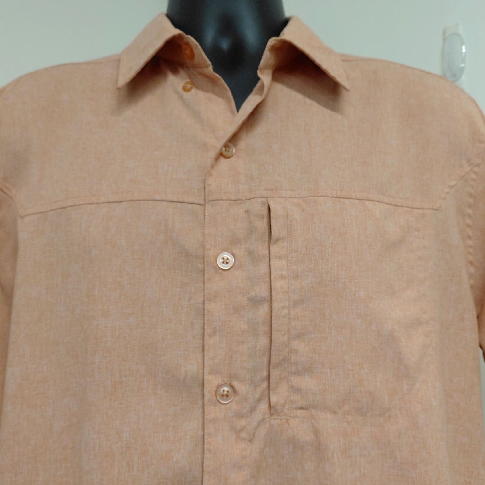 Vintage Red Hook Lure Fishing Shirt Mens M Peach Button Front Short Sleeve Outdoor Size US M / EU 48-50 / 2 - 5 Thumbnail