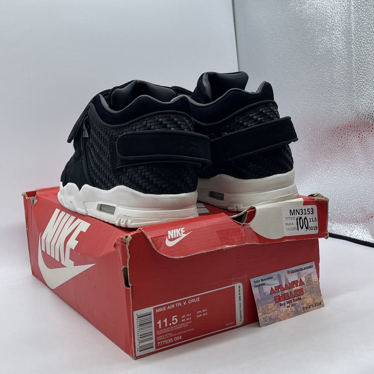 Nike Air trainer Cruz black suede Size US 11.5 / EU 44-45 - 4 Thumbnail
