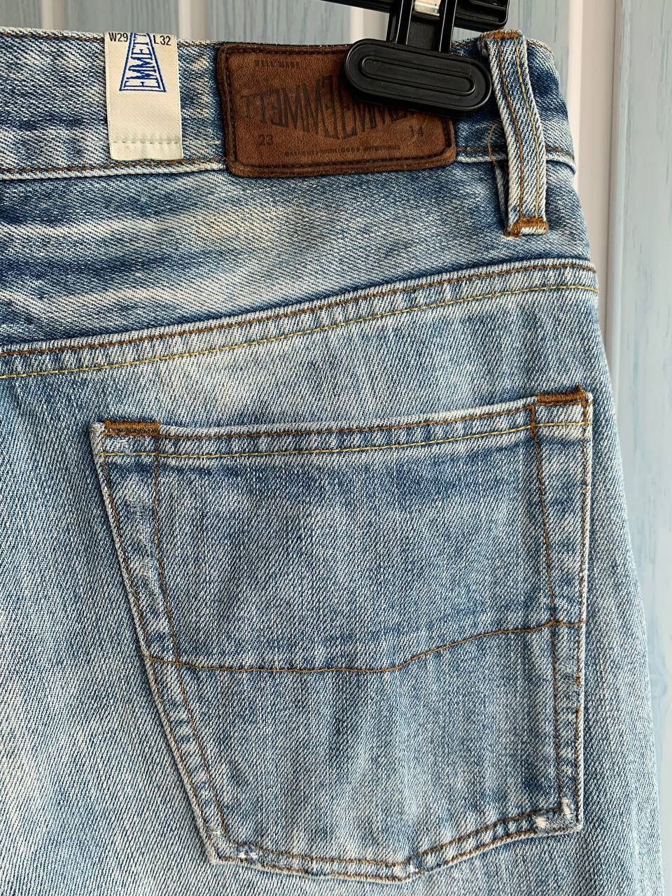 Emmett × Japanese Brand EMMETT Unisex E D Bill Lt Rip Wash 562/m Selvedge Jeans Size US 29 - 6 Thumbnail