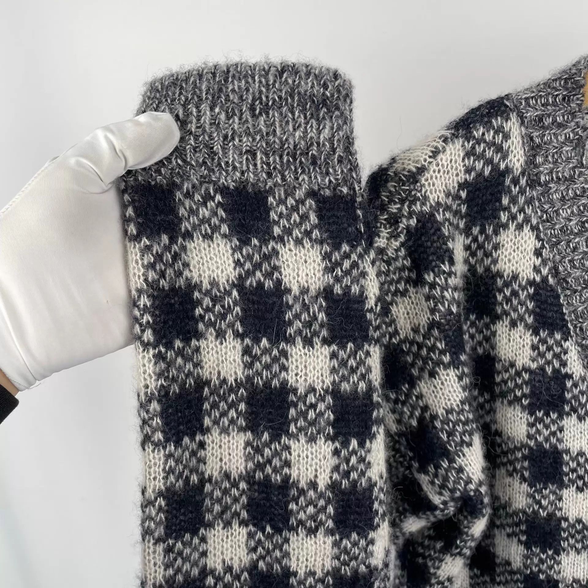 Dior Dior Wool Cardigan Black White Checkered 36 Size XS / US 0-2 / IT 36-38 - 9 Thumbnail