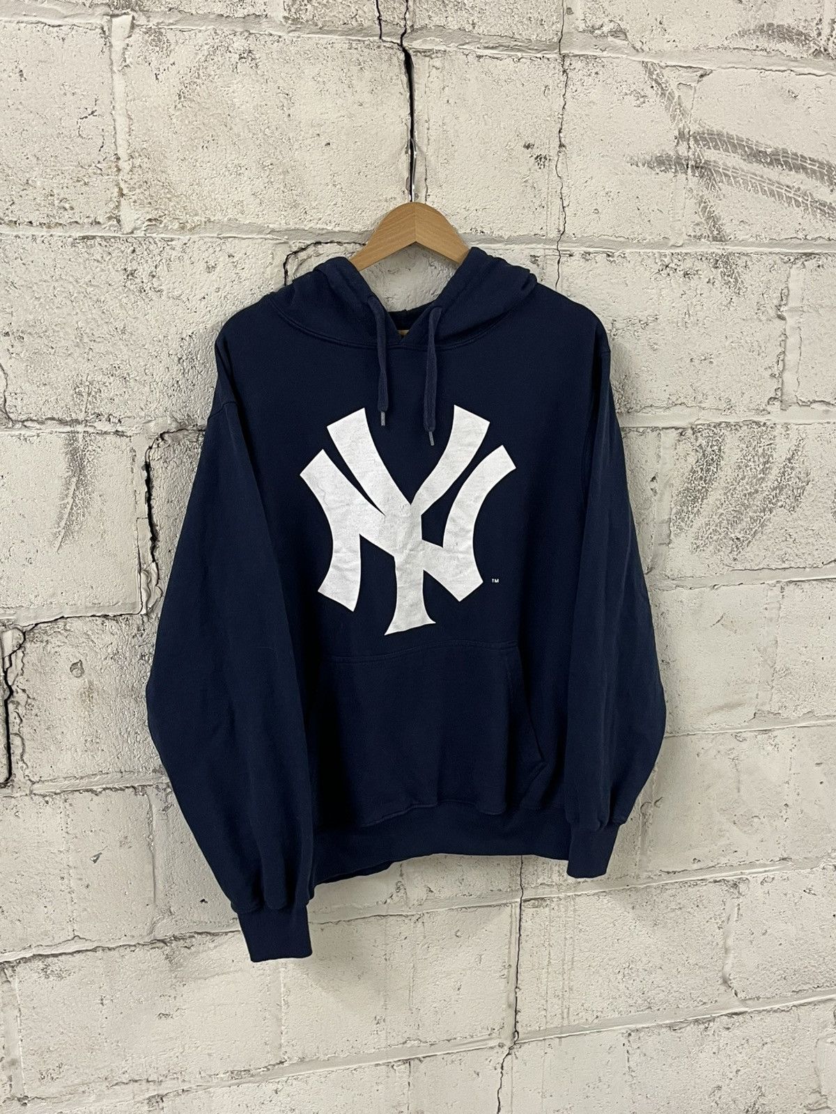New York Yankees NY yankees big logo vintage hoodie streetwear hype sports Size US L / EU 52-54 / 3 - 3 Thumbnail