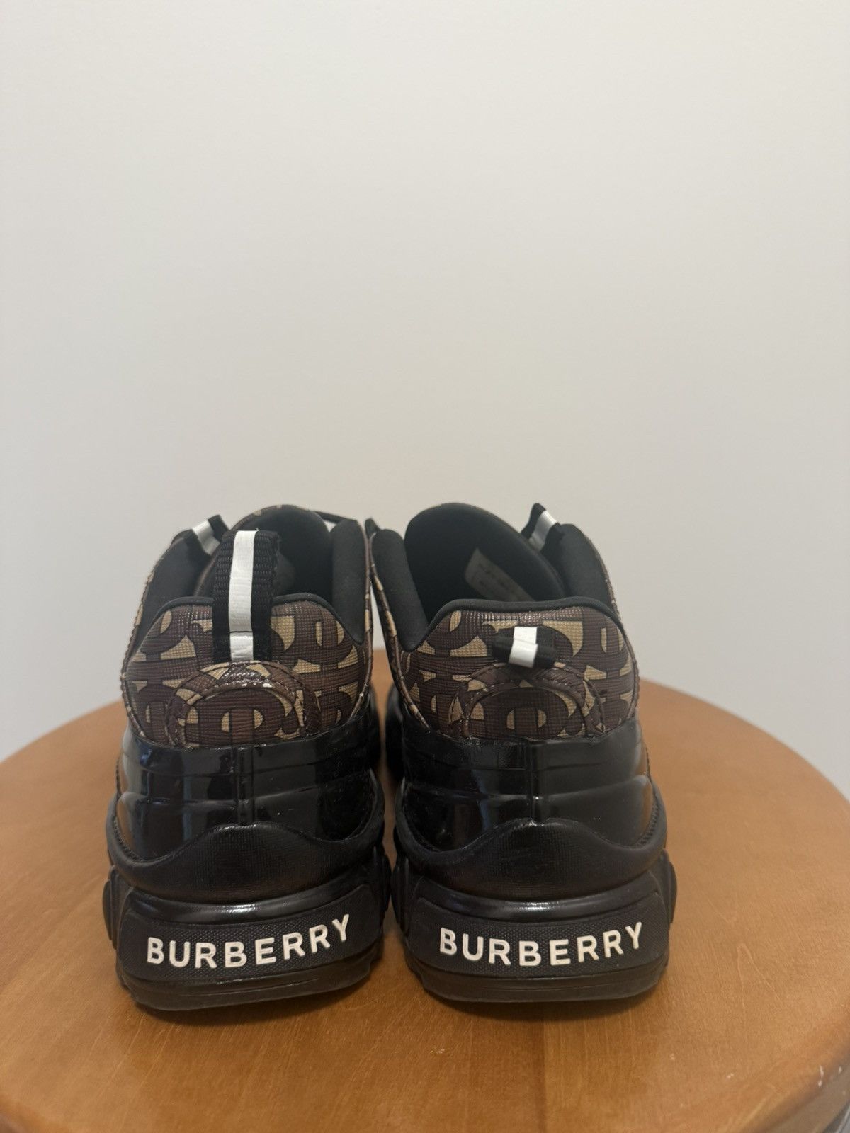 Burberry Burberry Arthur Mens Brown Leather Sneaker Size 7 Size US 7 / EU 40 - 12 Thumbnail