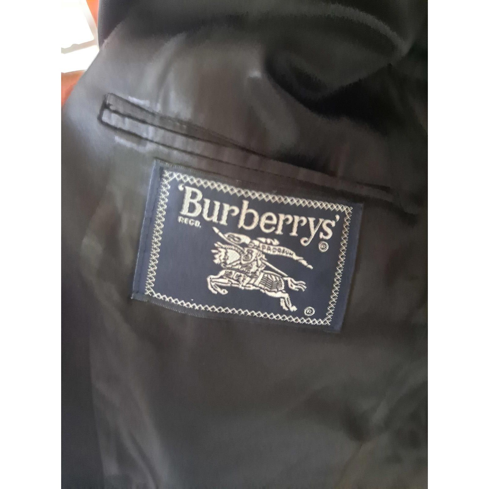 Burberry Black Burberry One Button Suit Jacket Size 44R - 4 Thumbnail