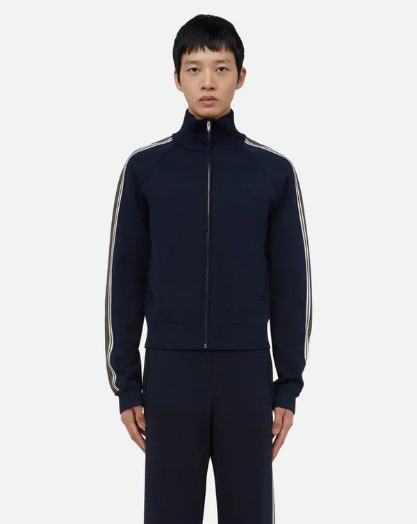 Wales Bonner o1mle0825 Unisex Tide Track Jacket in Navy Size US XL / EU 56 / 4 - 2 Thumbnail