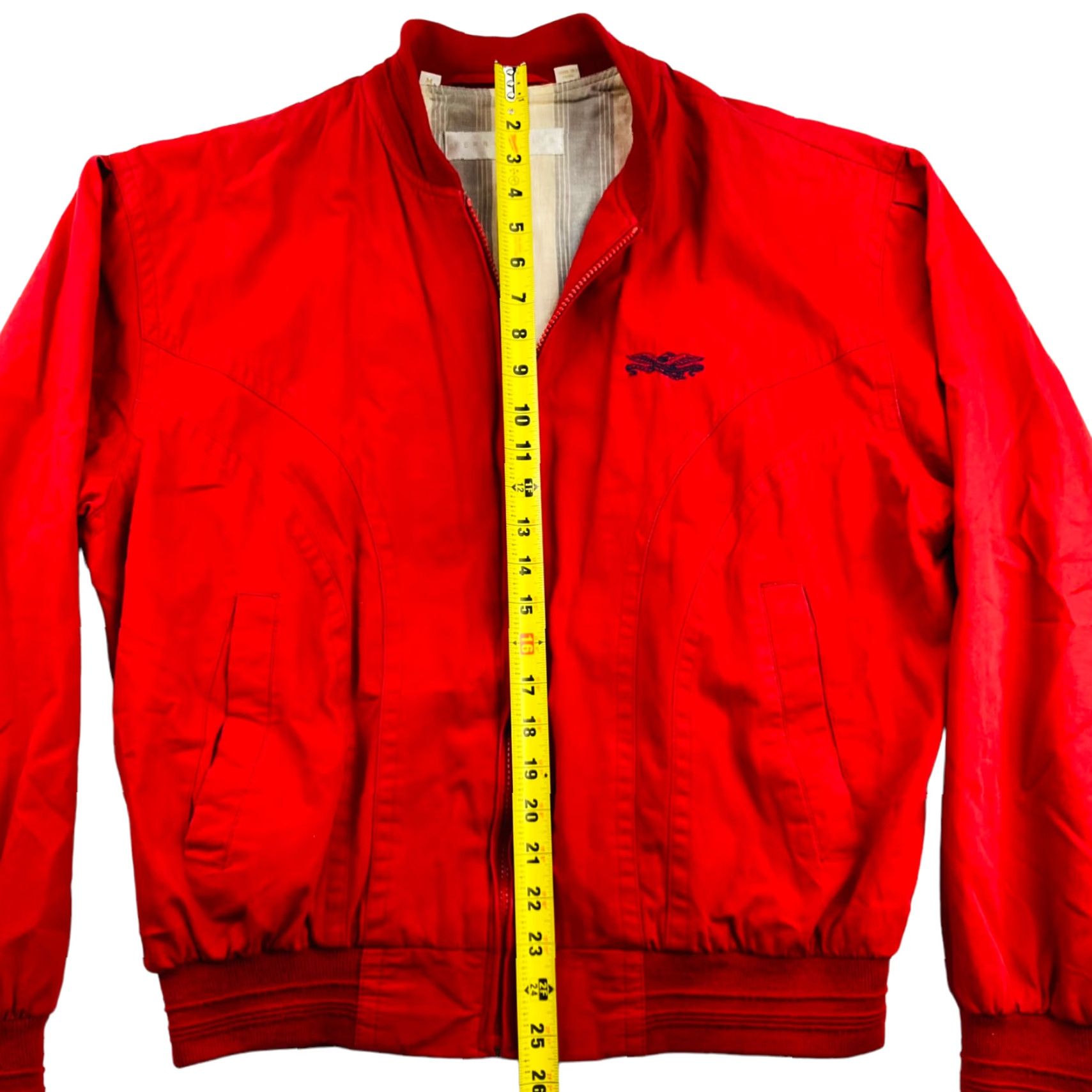 Perry Ellis VTG Perry Ellis Men's Bomber Jacket Full Zip Red M Size US M / EU 48-50 / 2 - 5 Thumbnail